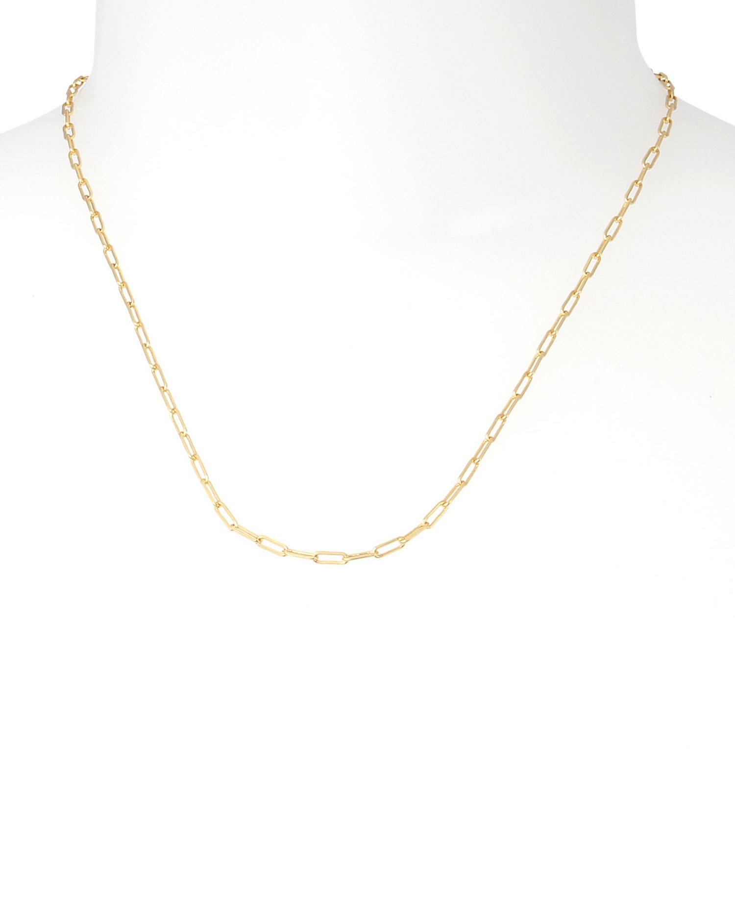 Oval Link Chain Convertible Necklace, 18'