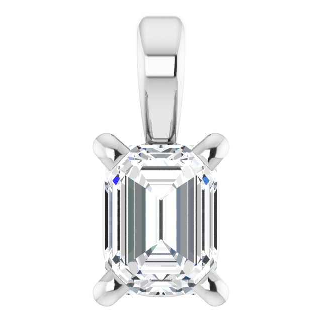 1.4Ct Lab-grown Diamond Pendant in 14K Yellow Gold