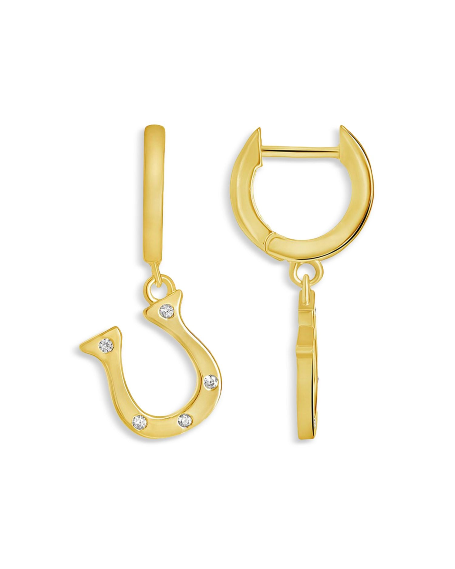 Kiara Horseshoe Dangle Hoops