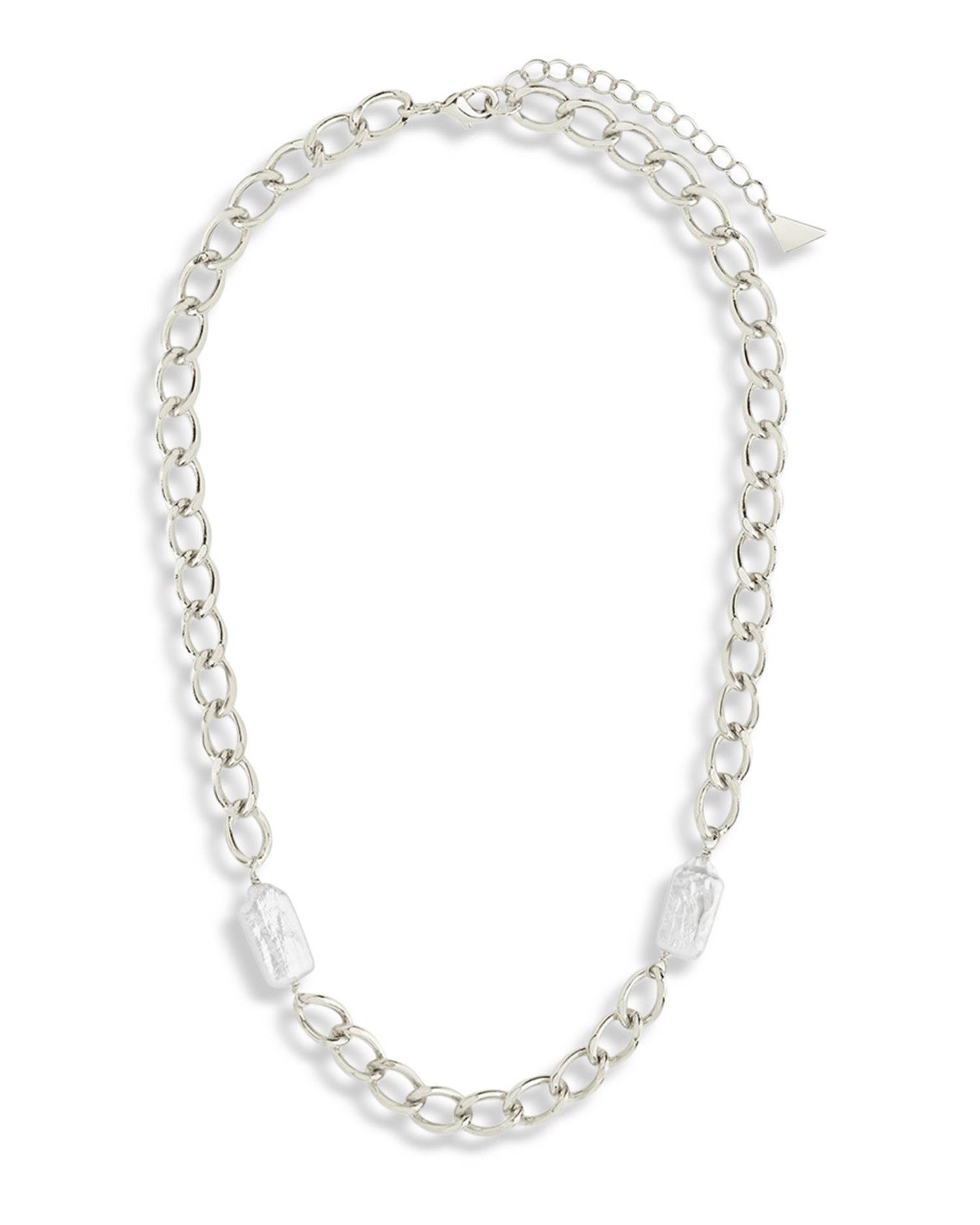 Genuine Pearl Chain Necklace, 16'-18'