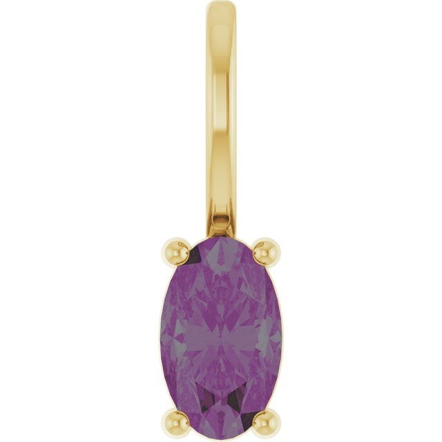 Lab-grown Diamond Pendant in 14K White Gold