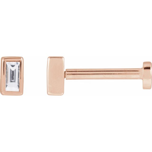 0.04Ct Lab-grown Diamond Stud Studs in 14K White Gold