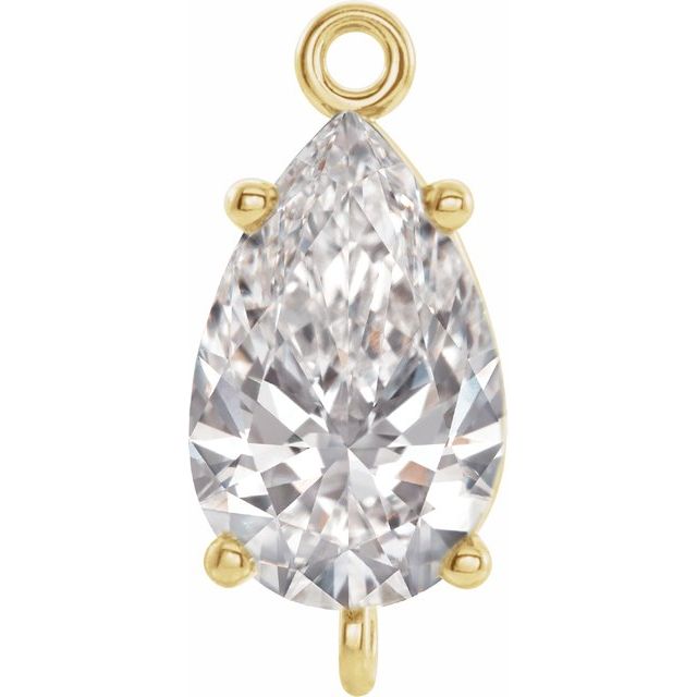 1.3Ct Lab-grown Diamond Danglers in 14K Yellow Gold