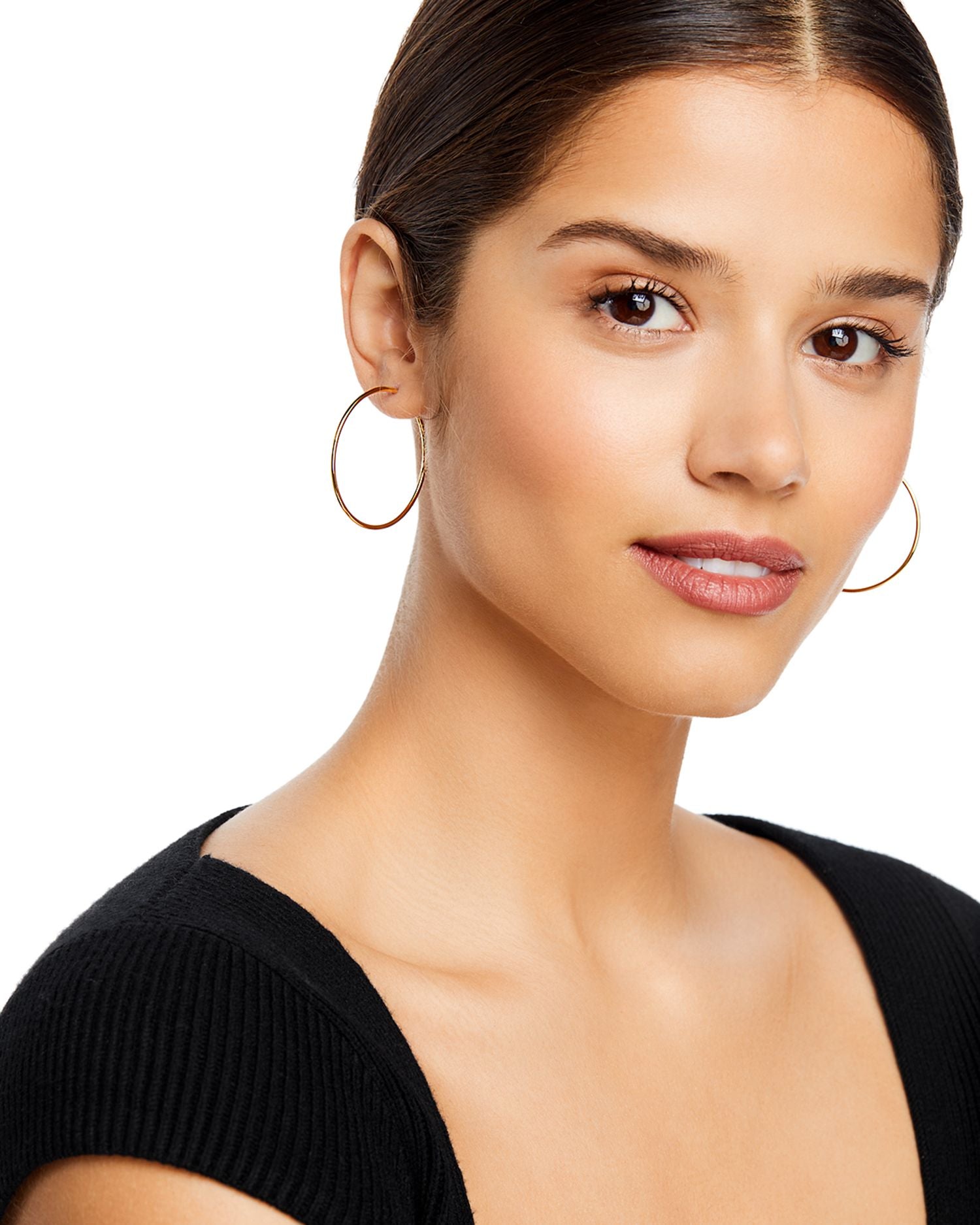 14K Yellow Gold Endless Hoop Earrings - Exclusive