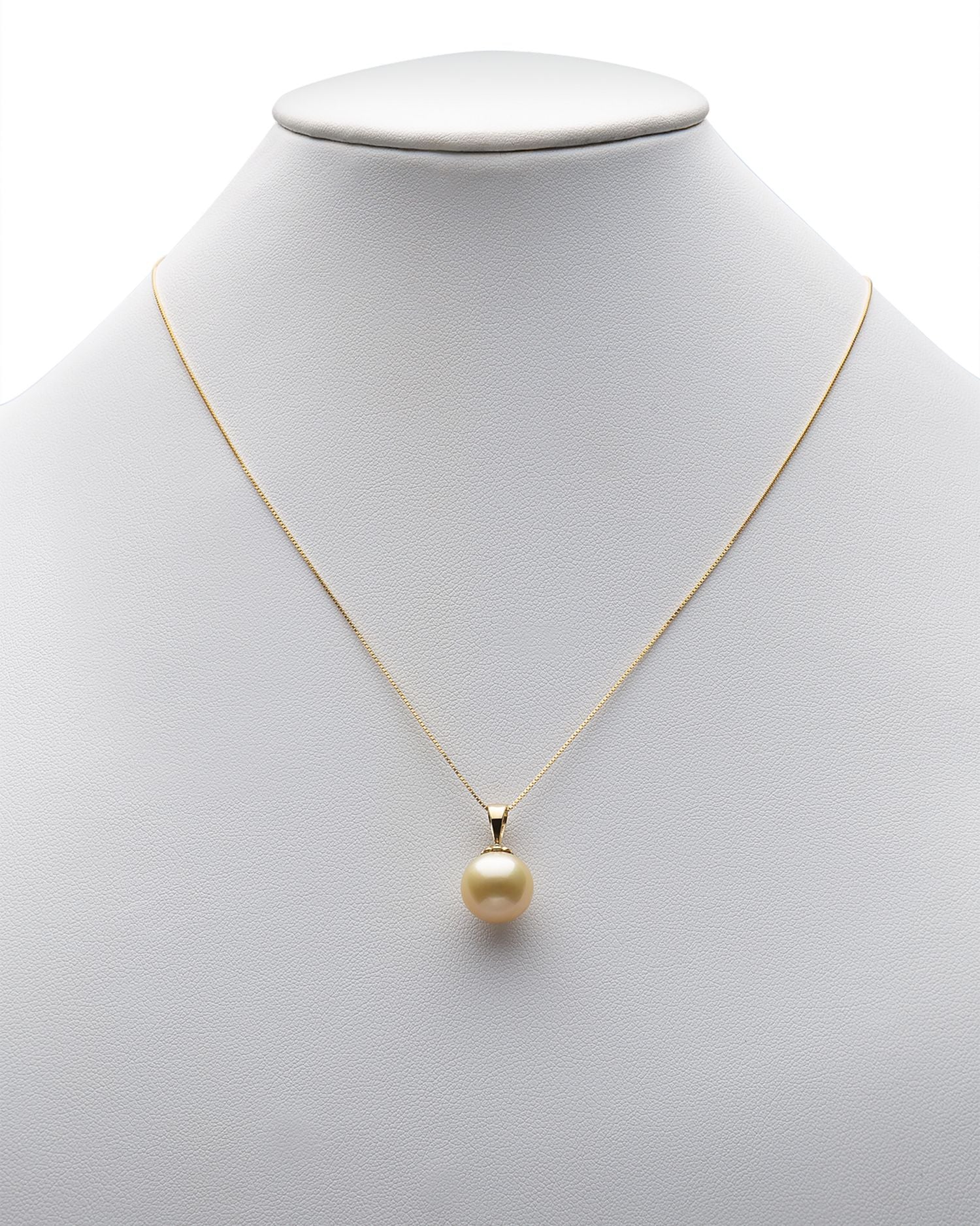Golden South Sea Cultured Pearl Pendant Necklace in 14K Yellow Gold, 18' - Exclusive