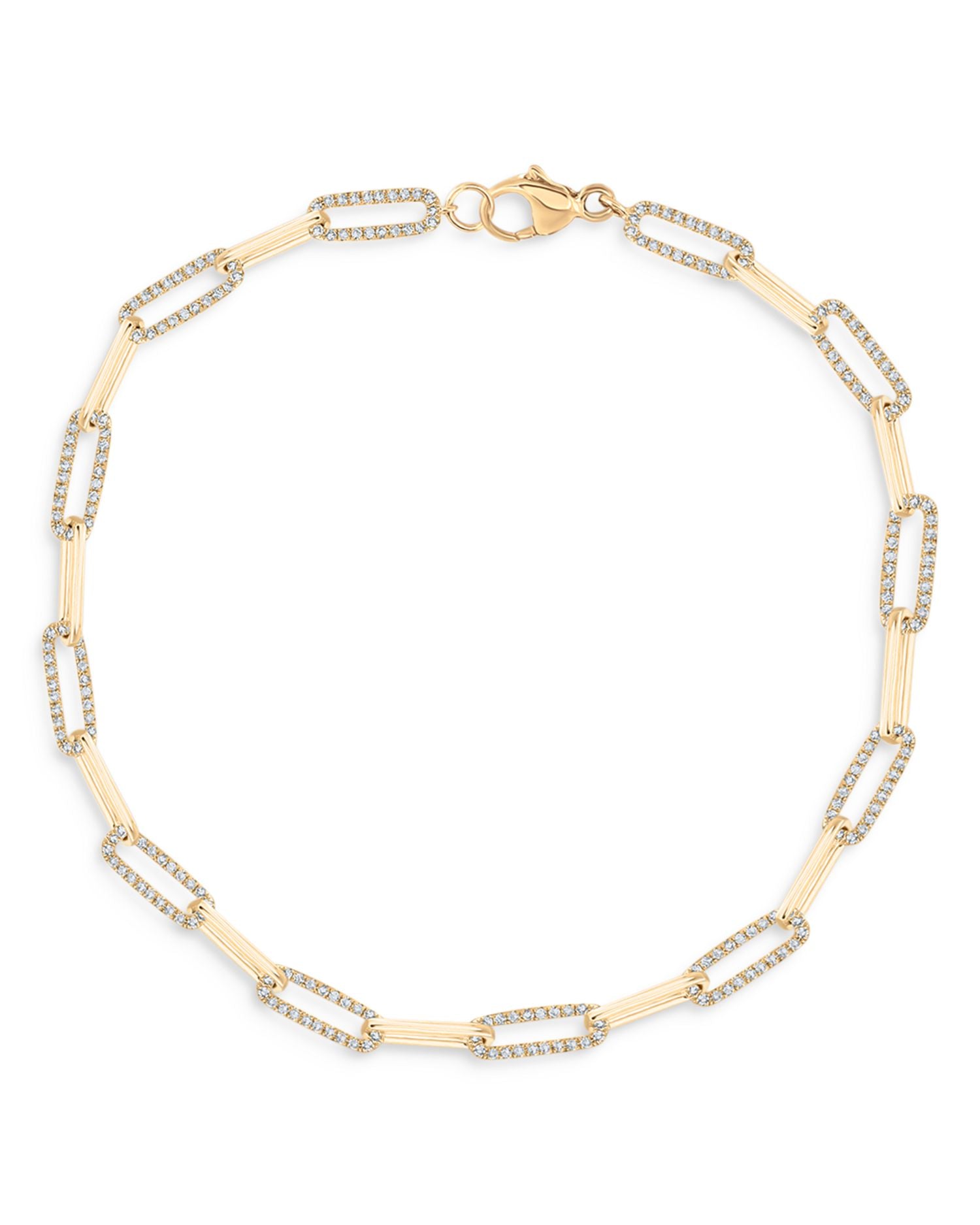 Diamond Link Bracelet in 14K Yellow Gold, 0.50 ct. t.w. - Exclusive