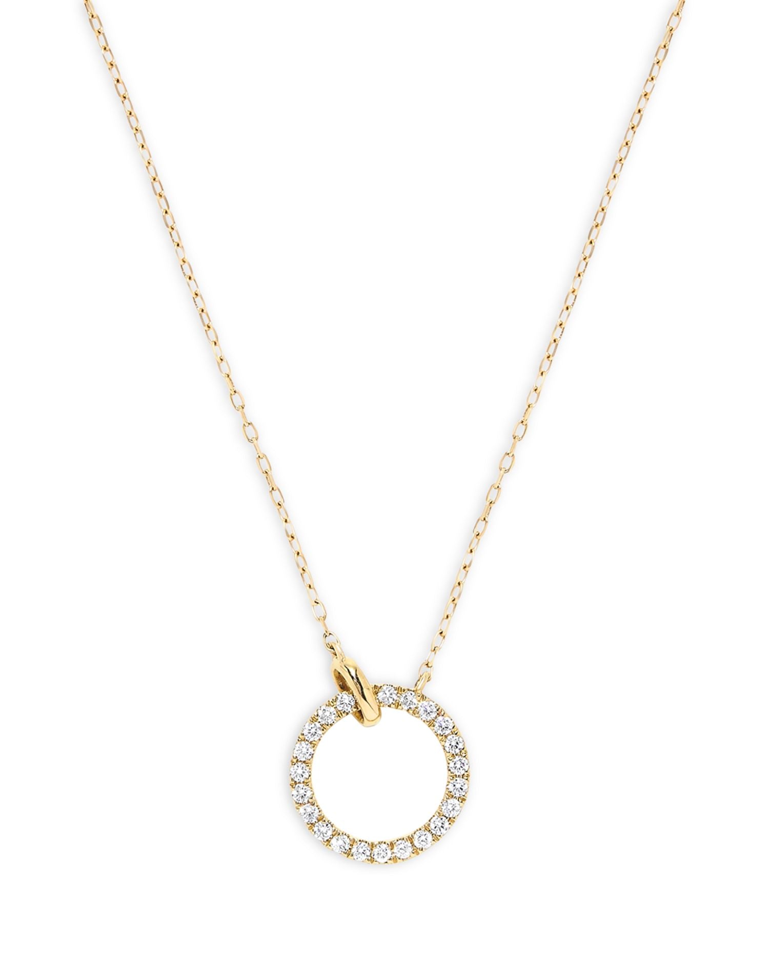 Diamond Circle Necklace in 14K Yellow Gold, 0.33 ct. t.w. - Exclusive