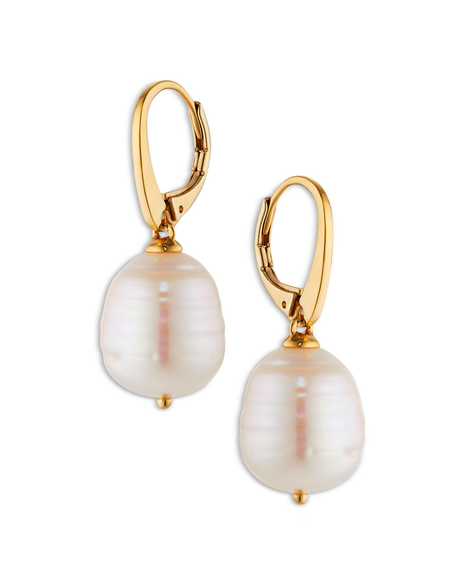 Cultured Baroque Freshwater Pearl Drop Earrings