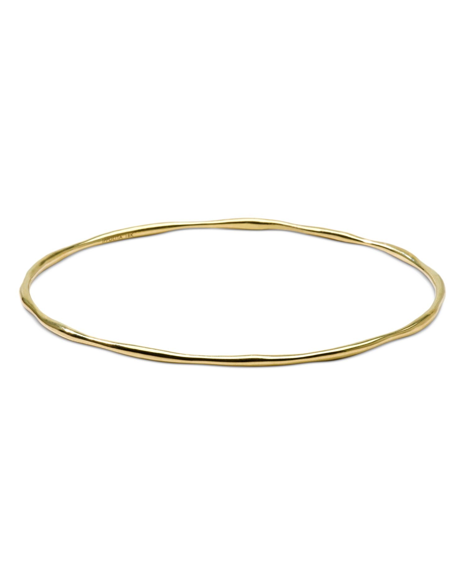18K Yellow Gold Classico Squiggle Bangle Bracelet