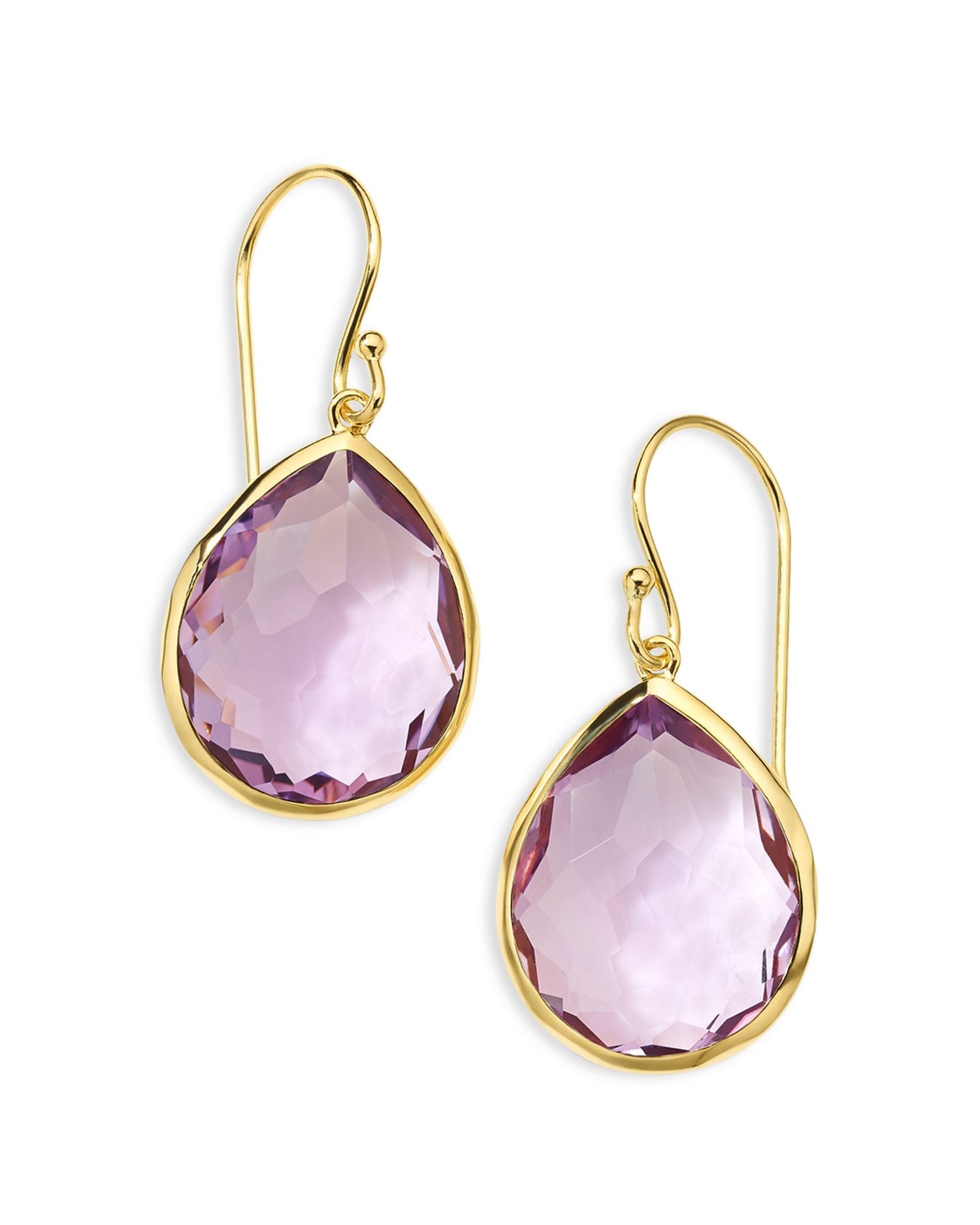 IPPOLITA 18K Yellow Gold Rock Candy® Amethyst Pear Drop Earrings
