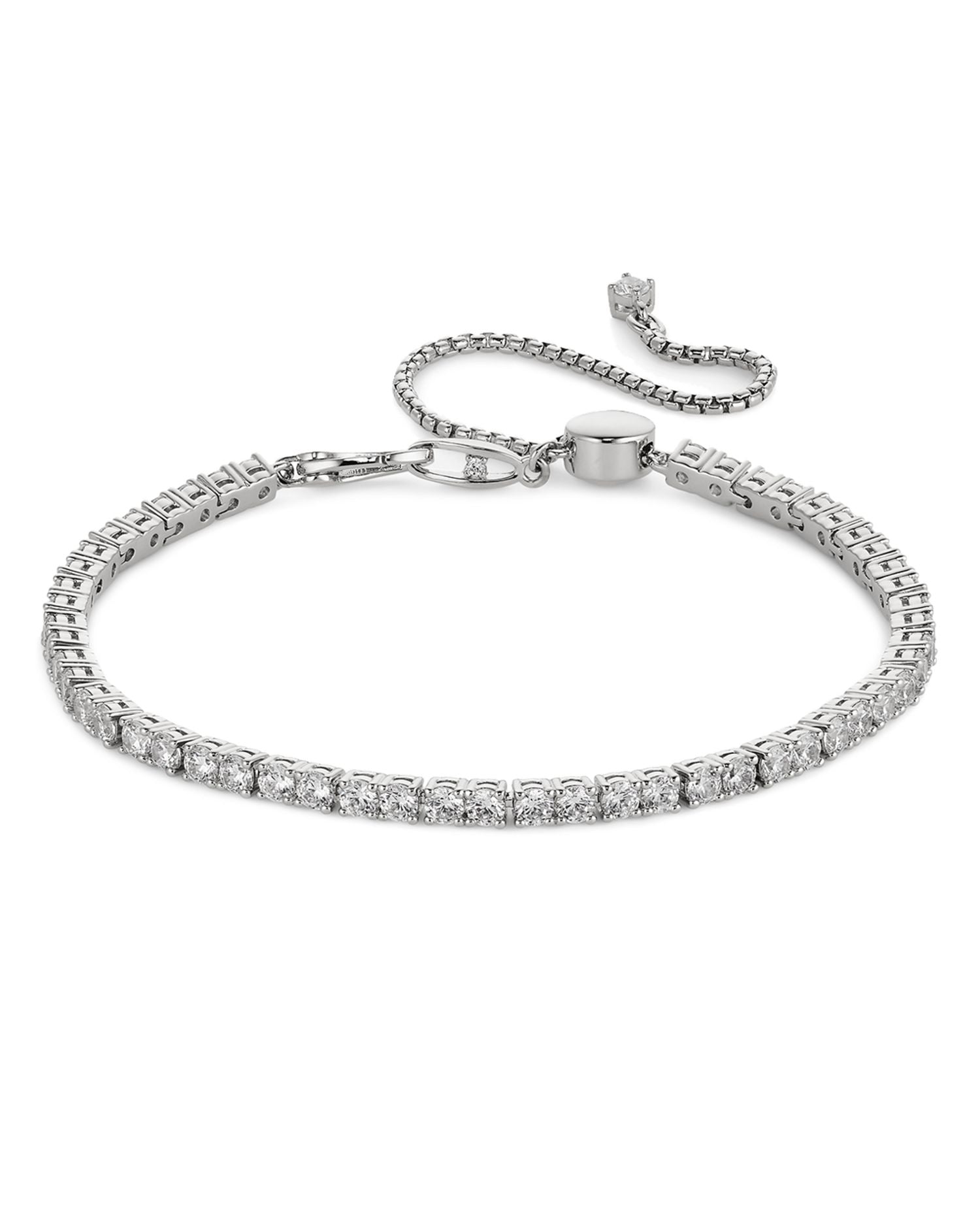 Love All Cubic Zirconia Slider Bracelet