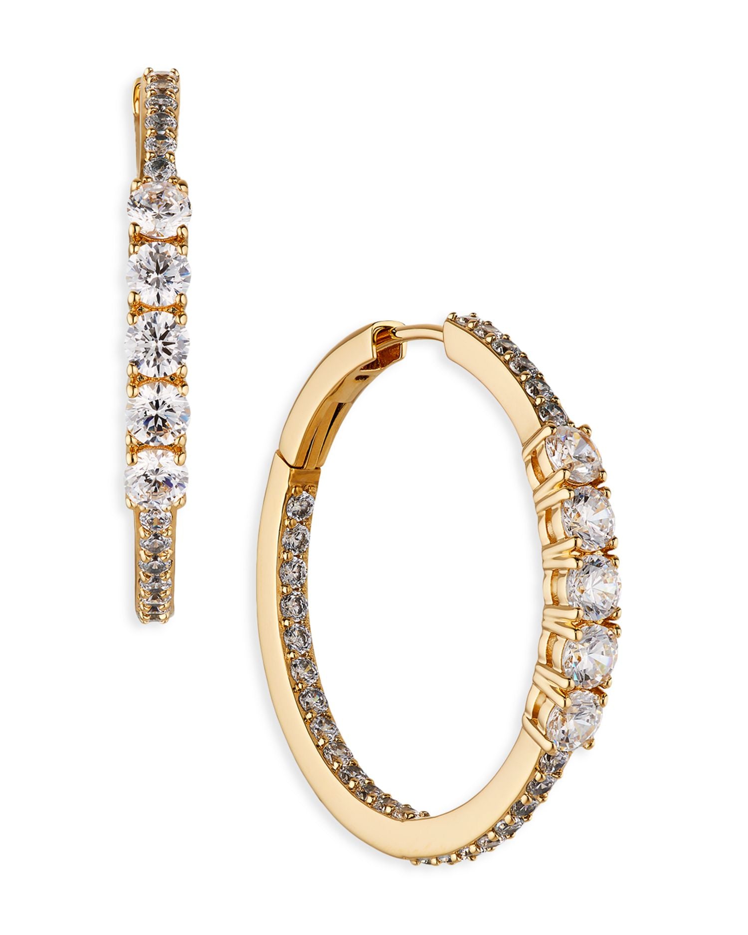 Love All Cubic Zirconia Hoop Earrings