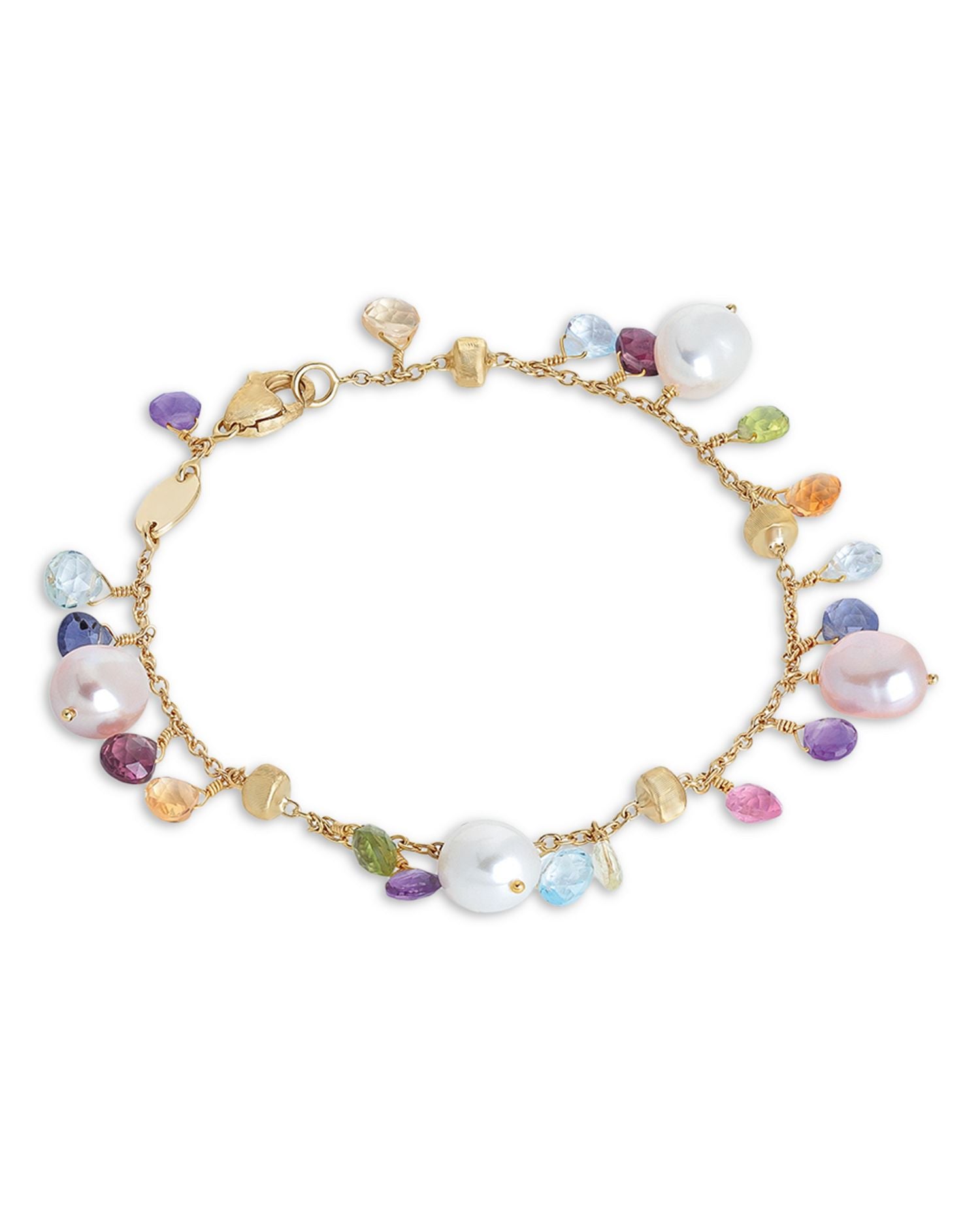 18K Yellow Gold Paradise Cultured Pearl Bracelet