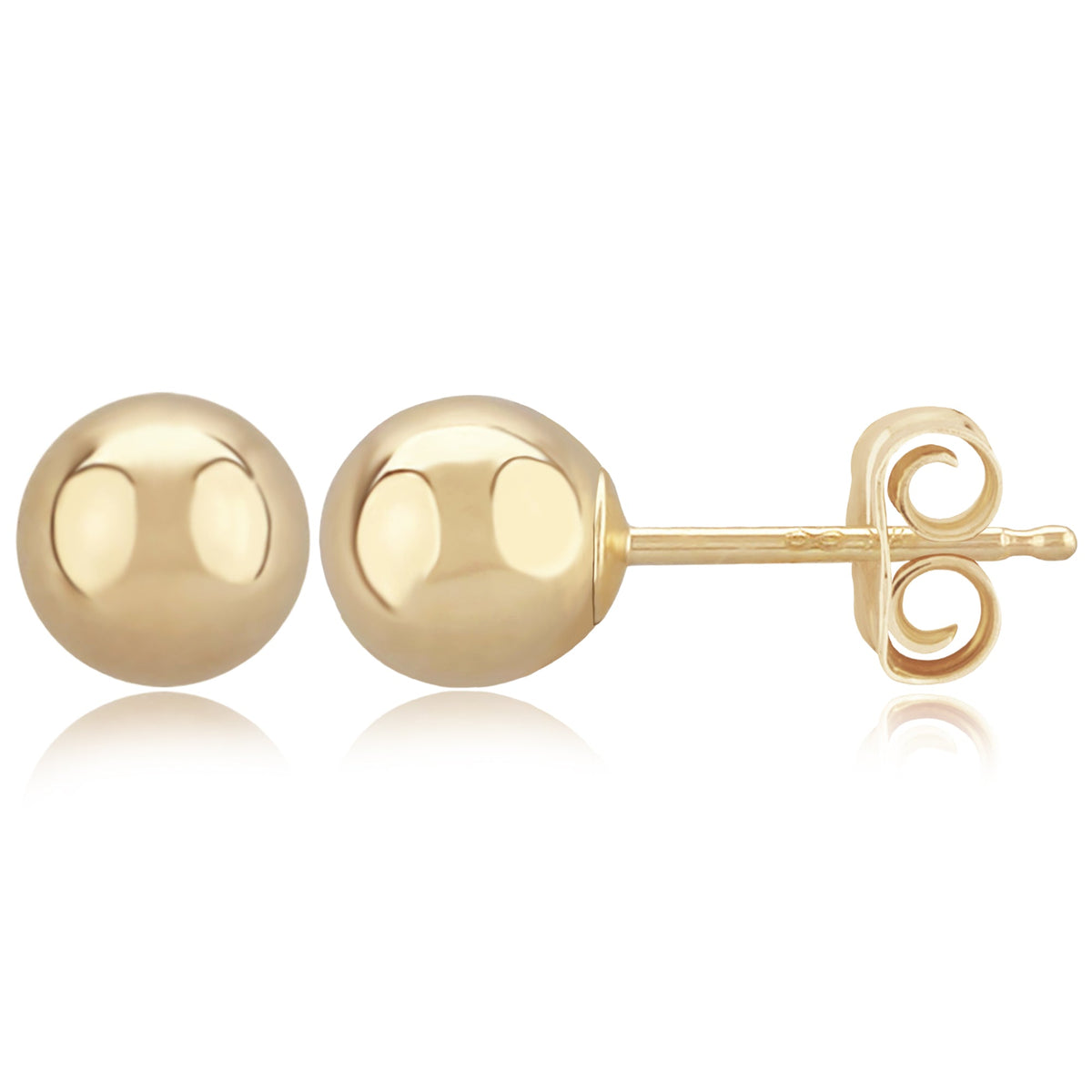 6MM Ball Stud Earrings