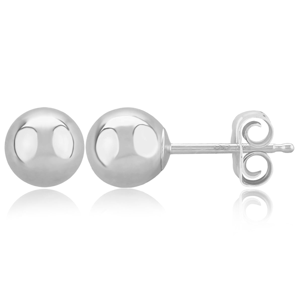 6MM Ball Stud Earrings