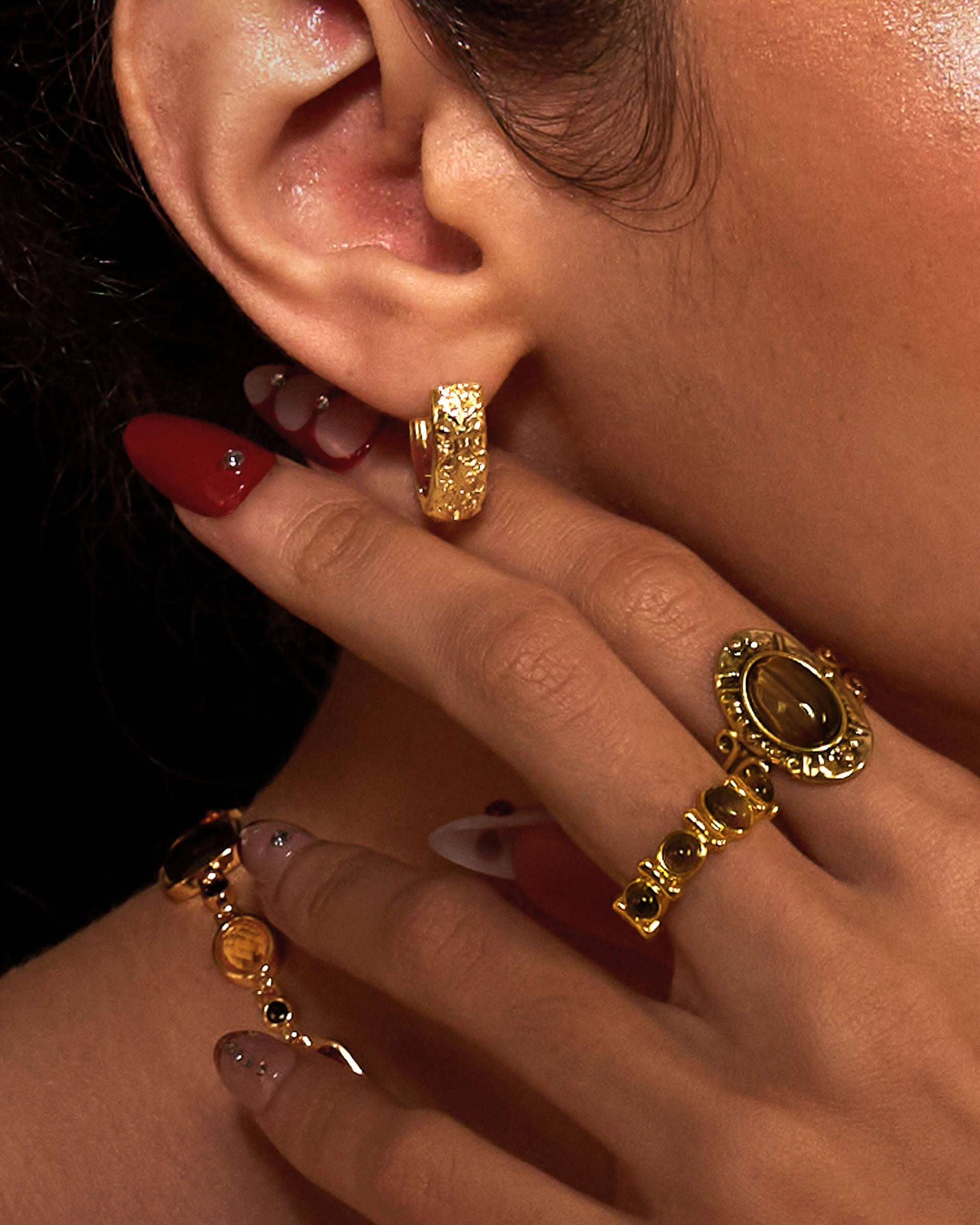 Serenade of Orchid Hoops