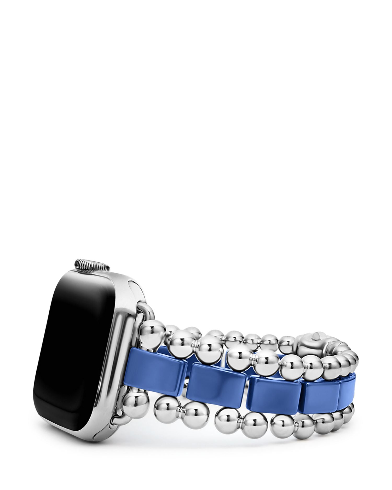 Stainless Steel & Ultramarine Ceramic Apple® Smart Watchband Bracelet