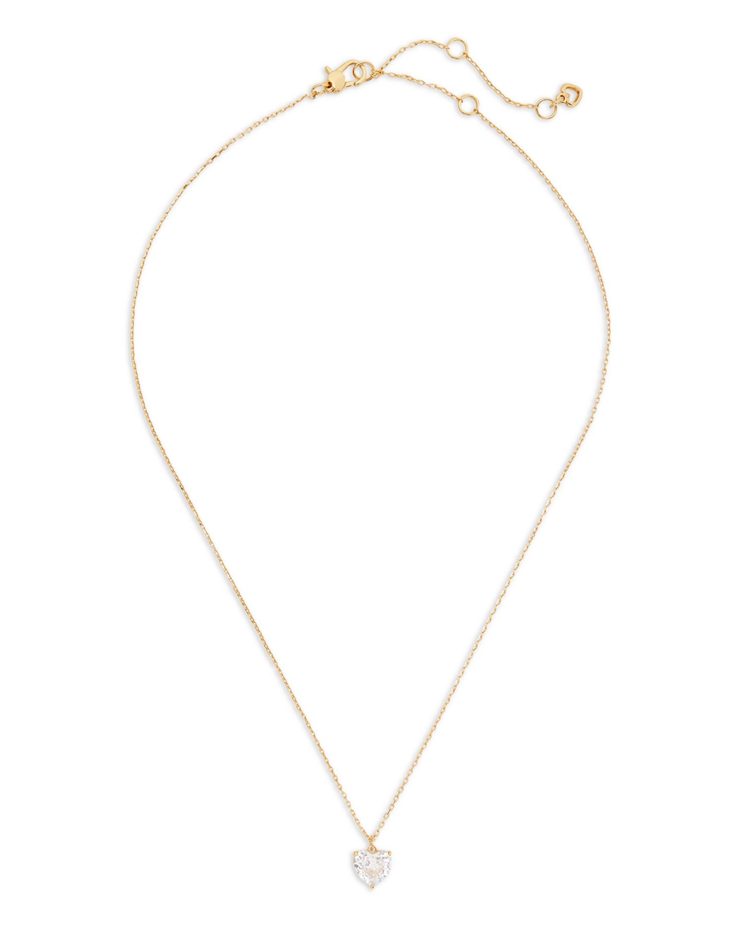 My Love April Birthstone Heart Pendant Necklace, 16'-19'