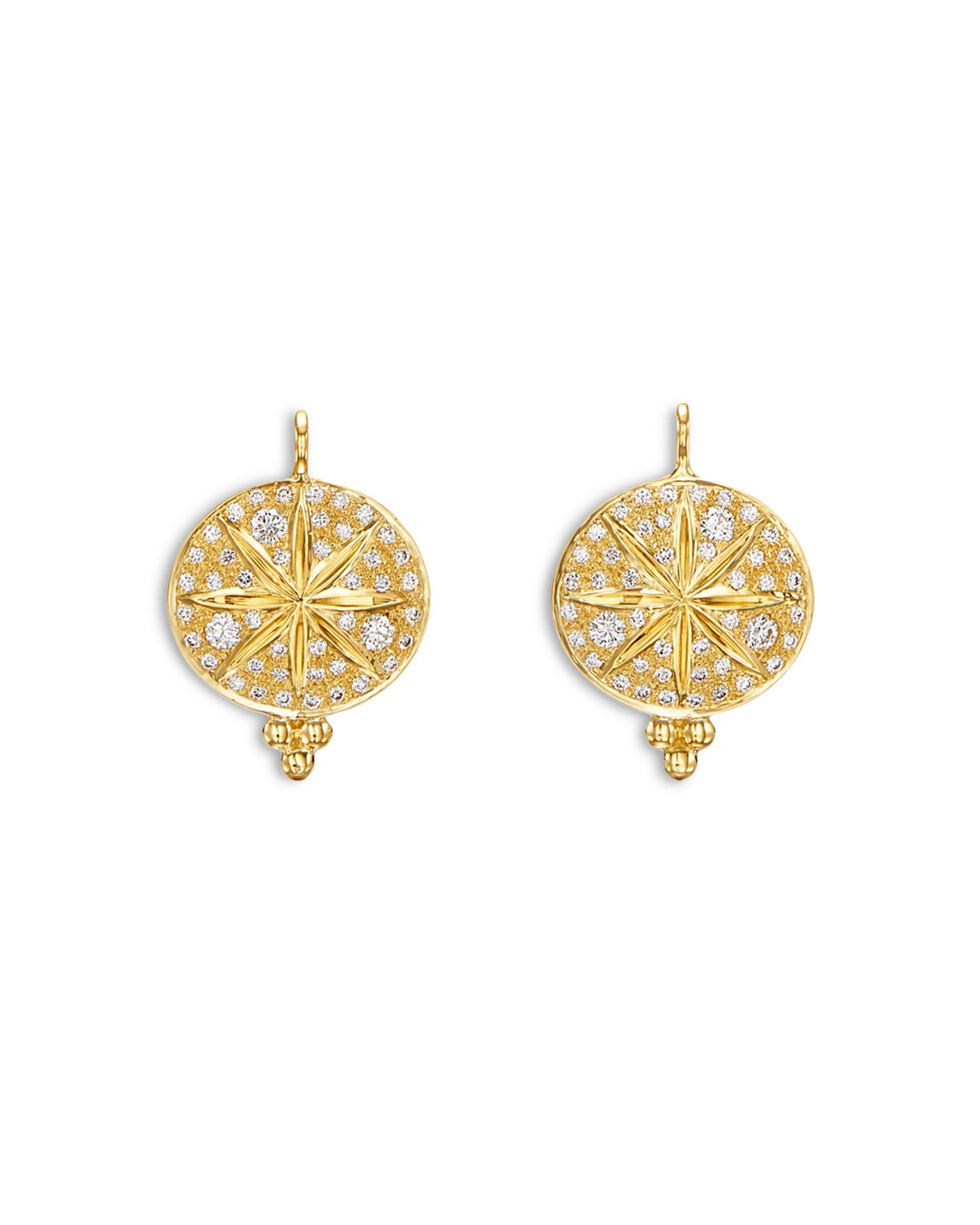 18K Yellow Gold Diamond Sorcerer Earrings