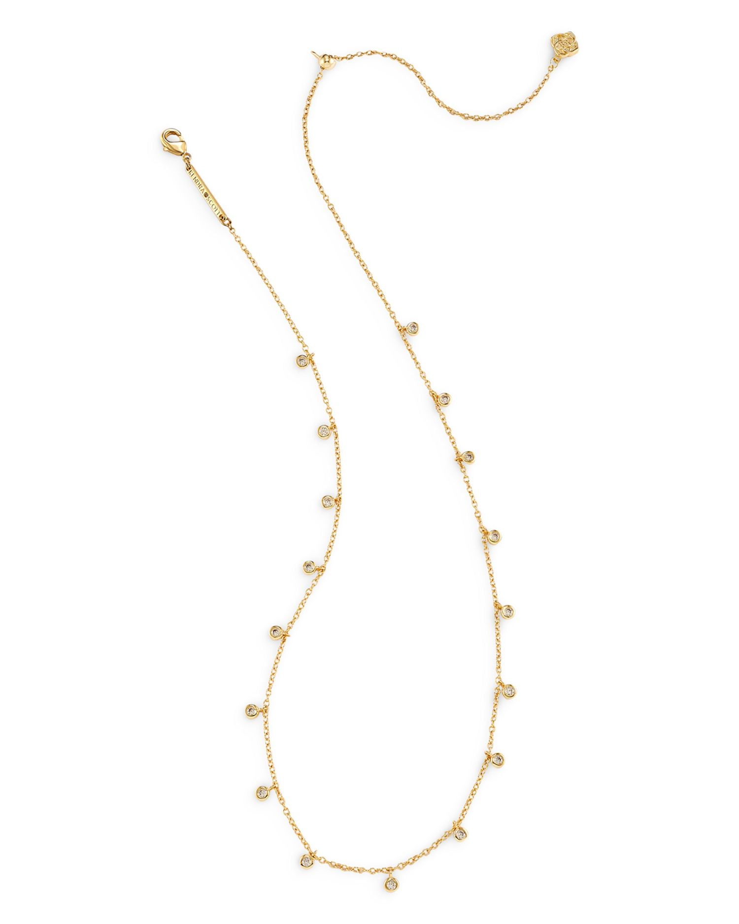 Amelia Fringe Chain Necklace, 19'