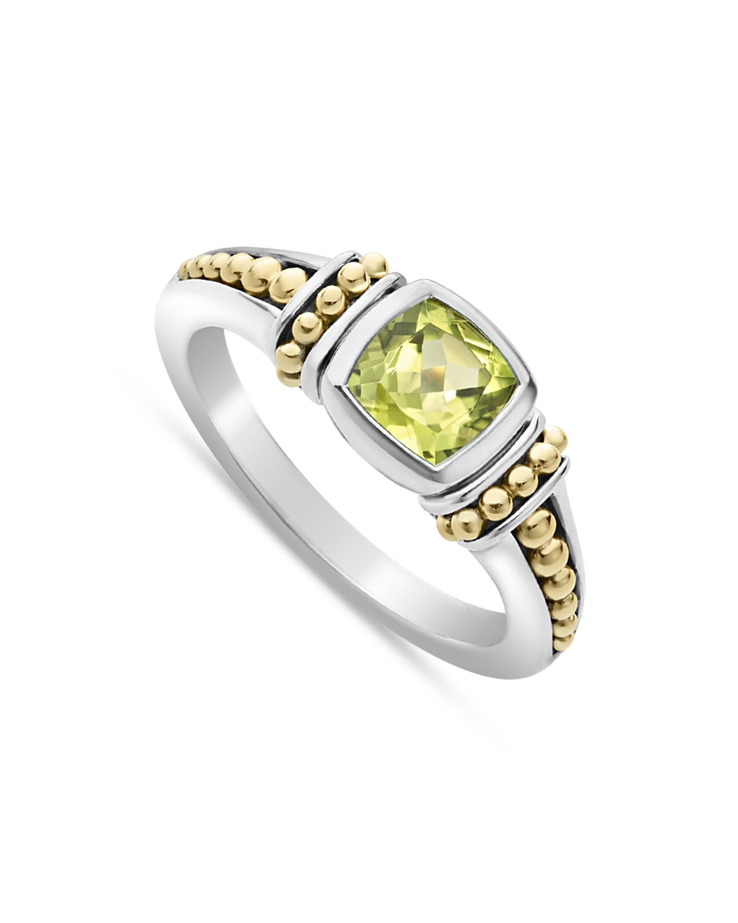 18K Yellow Gold & Sterling Silver Rittenhouse Peridot Ring