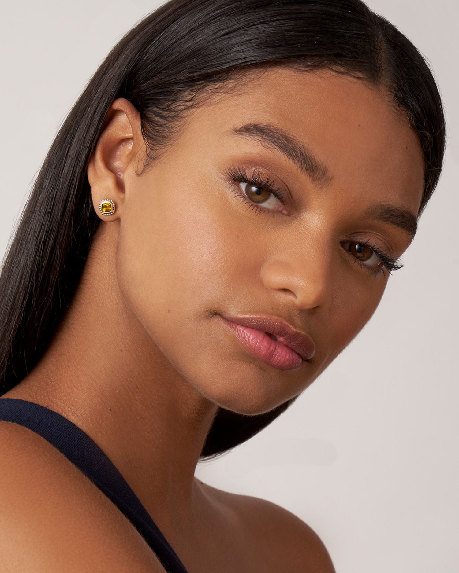 18K Yellow Gold & Sterling Silver Rittenhouse Citrine Stud Earrings