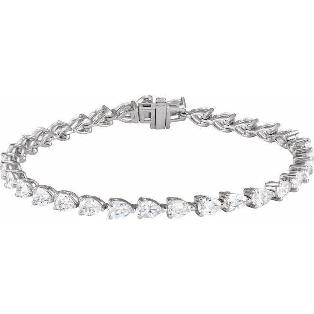 1.2Ct Lab-grown Diamond Bracelet in 14K Yellow Gold