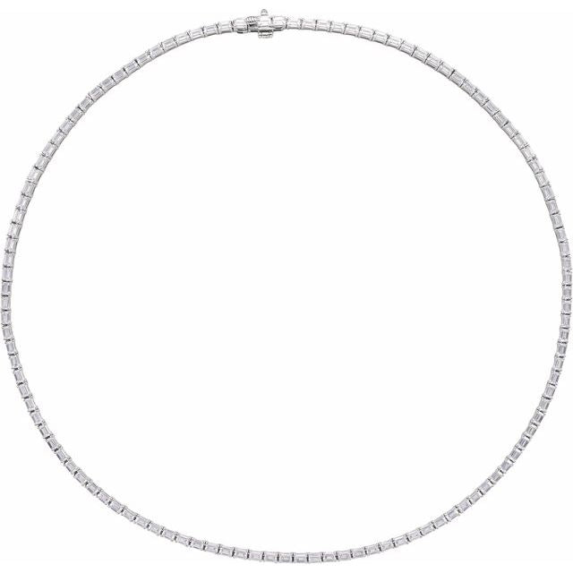 3.4Ct Lab-grown Diamond Necklace in 14K Yellow Gold
