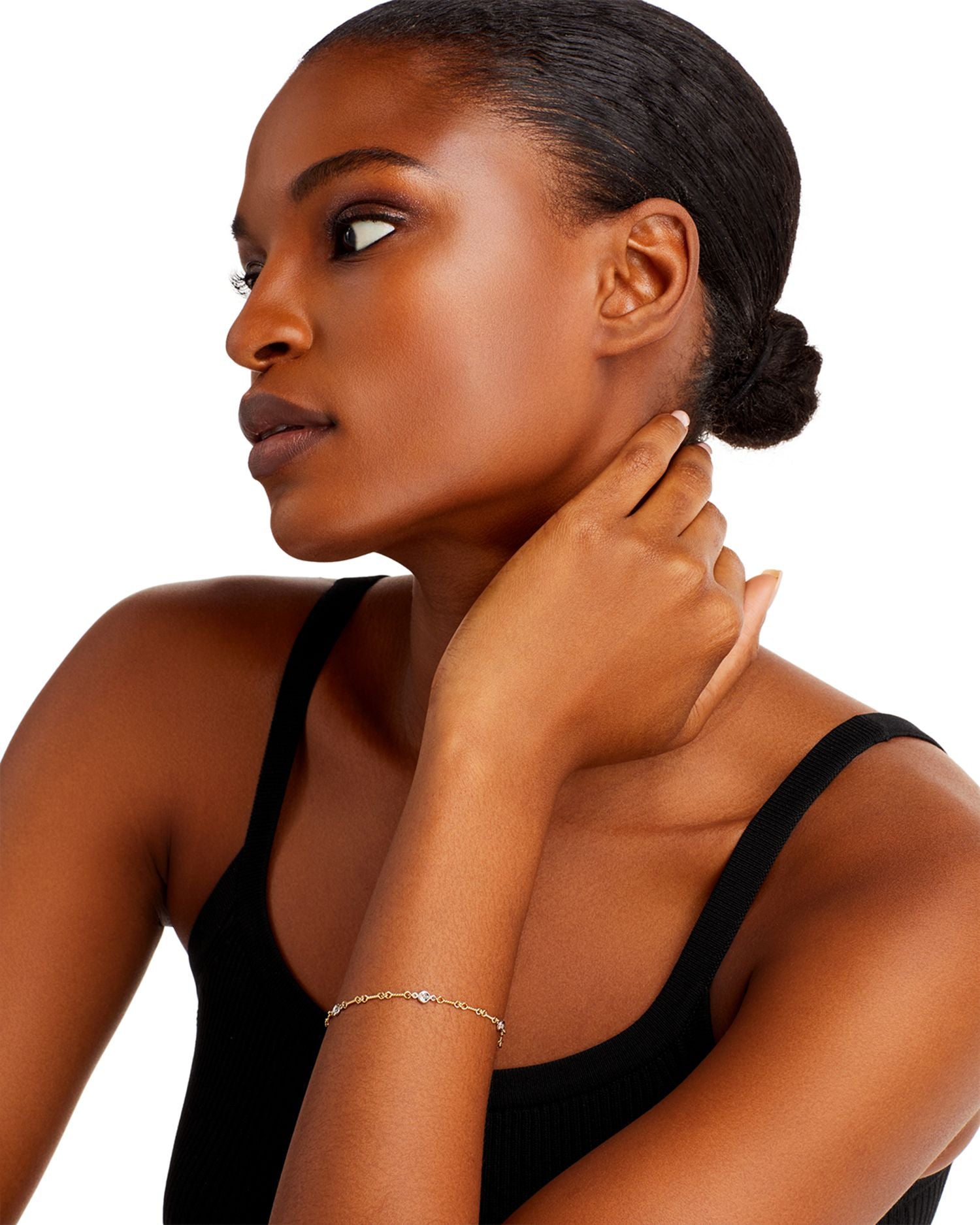 Roberto Coin 18K Yellow Gold and Diamond Station Bracelet