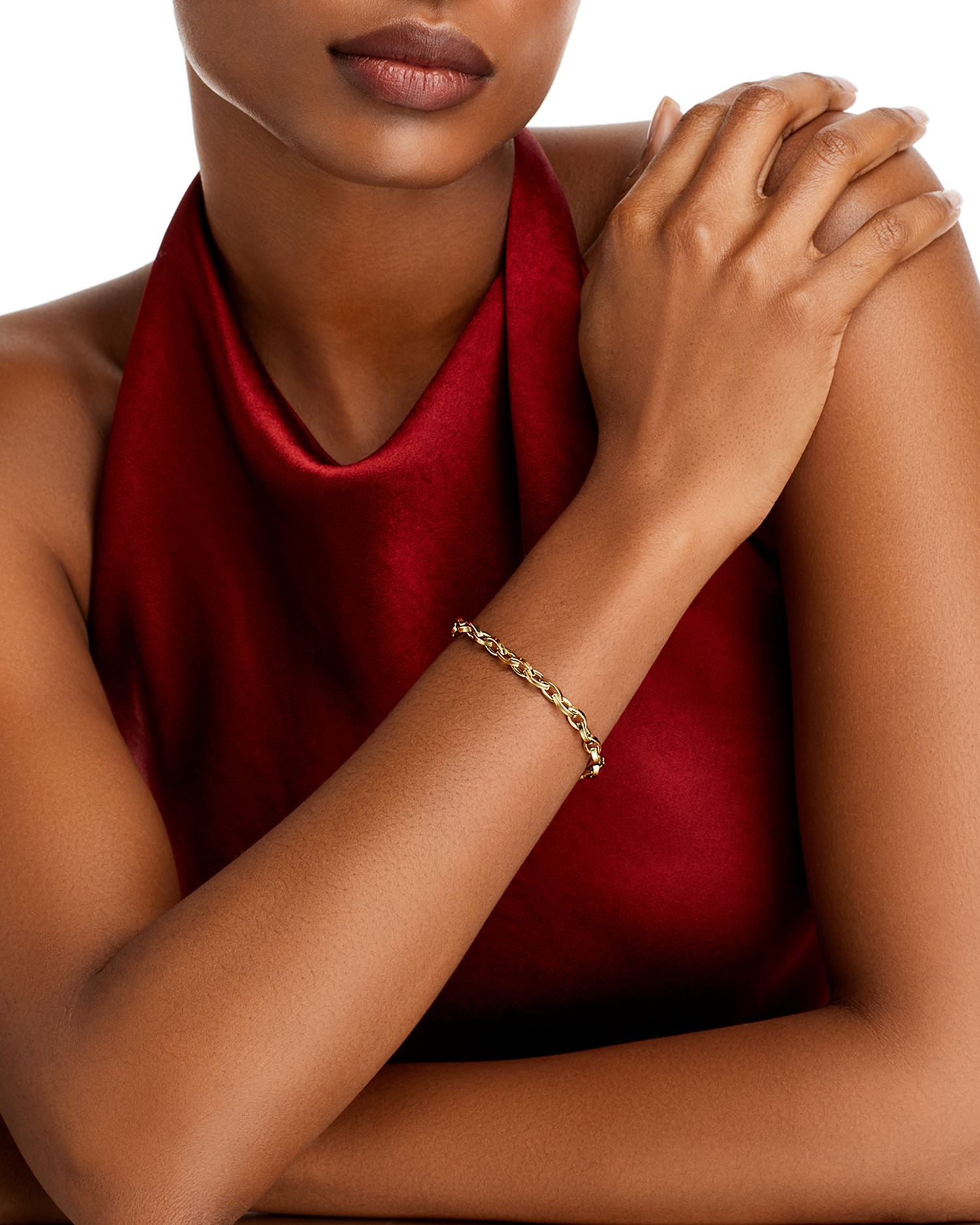 18K Yellow Gold Chain Bracelet