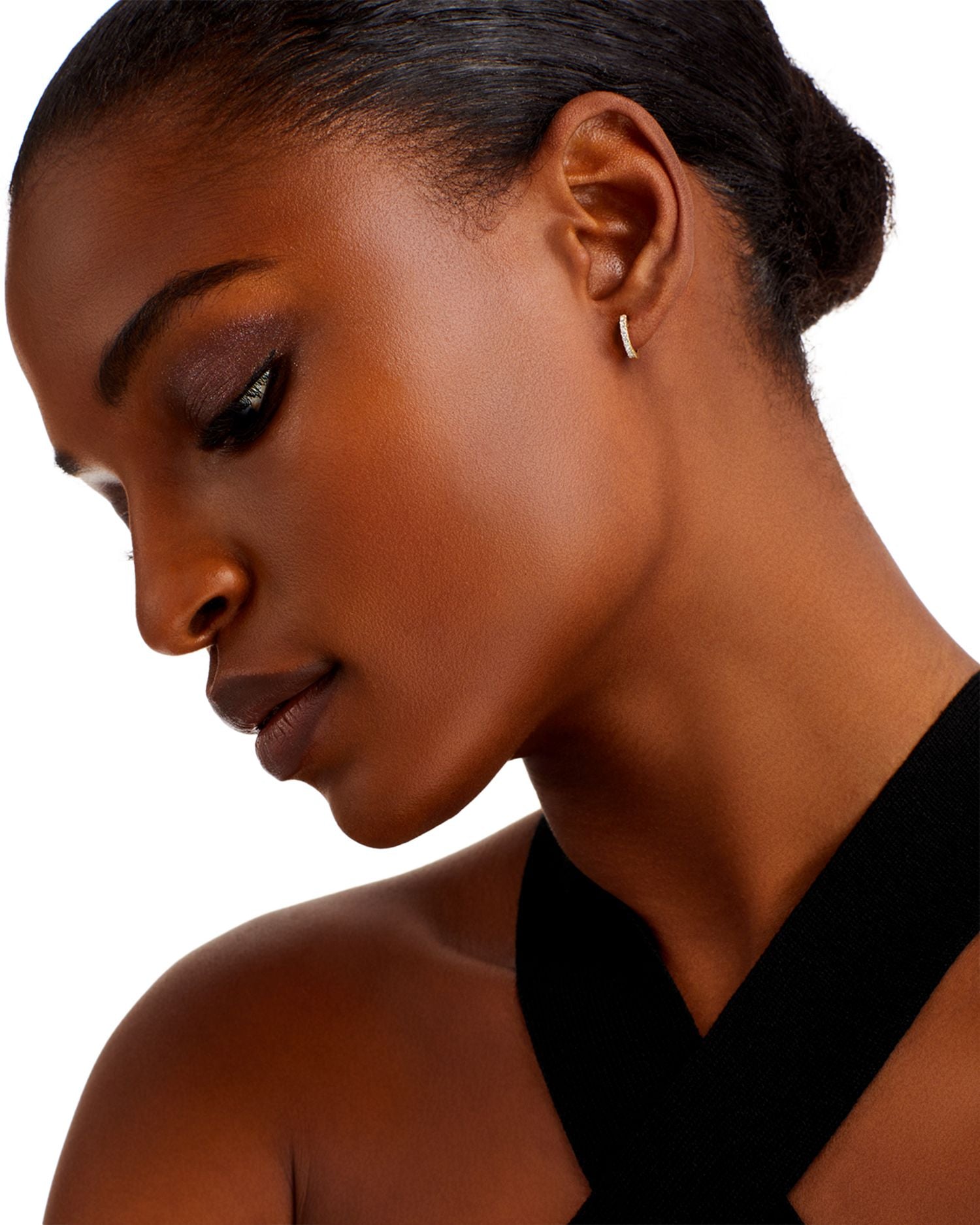 Diamond Mini Hoop Earrings in 14K Gold, 0.15 ct. t.w. - Exclusive