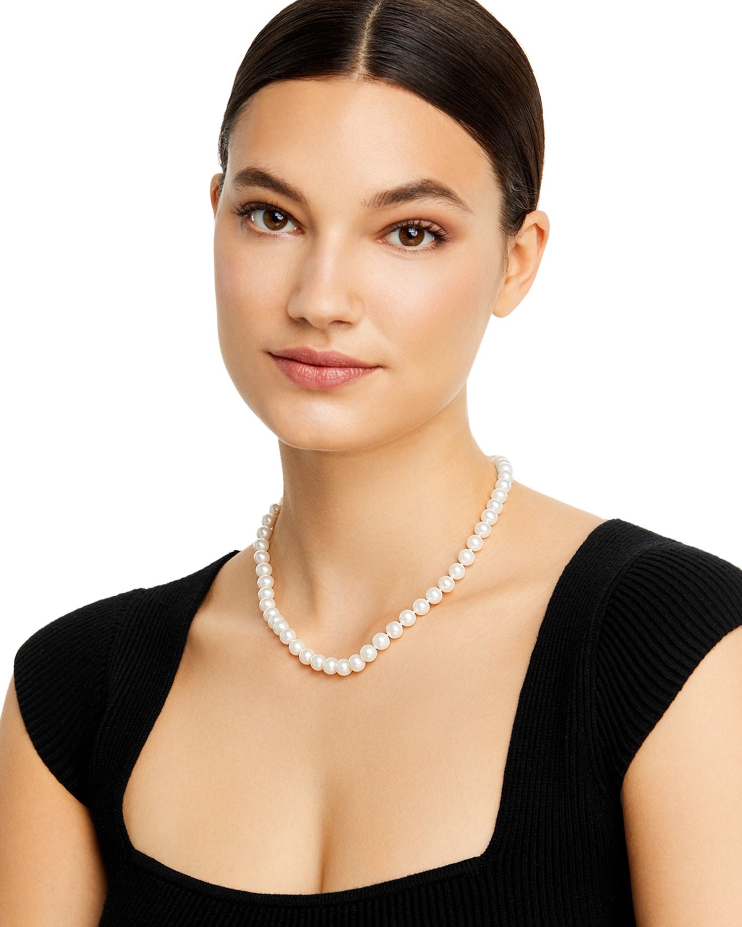 Cultured Freshwater Pearl Necklace in 14K Yellow Gold, 18" - Exclusive