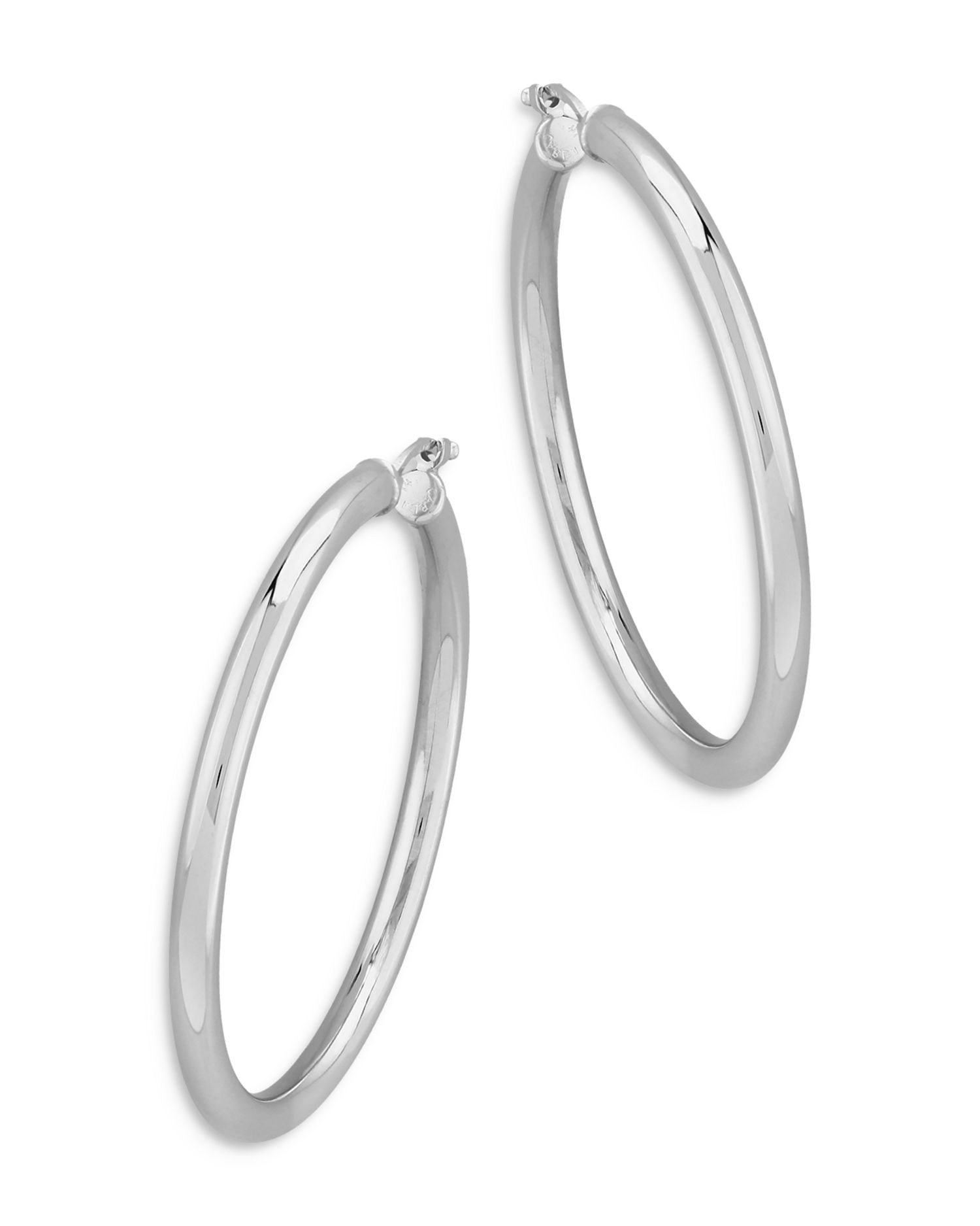 Tube Hoop Earrings in Sterling Silver - Exclusive