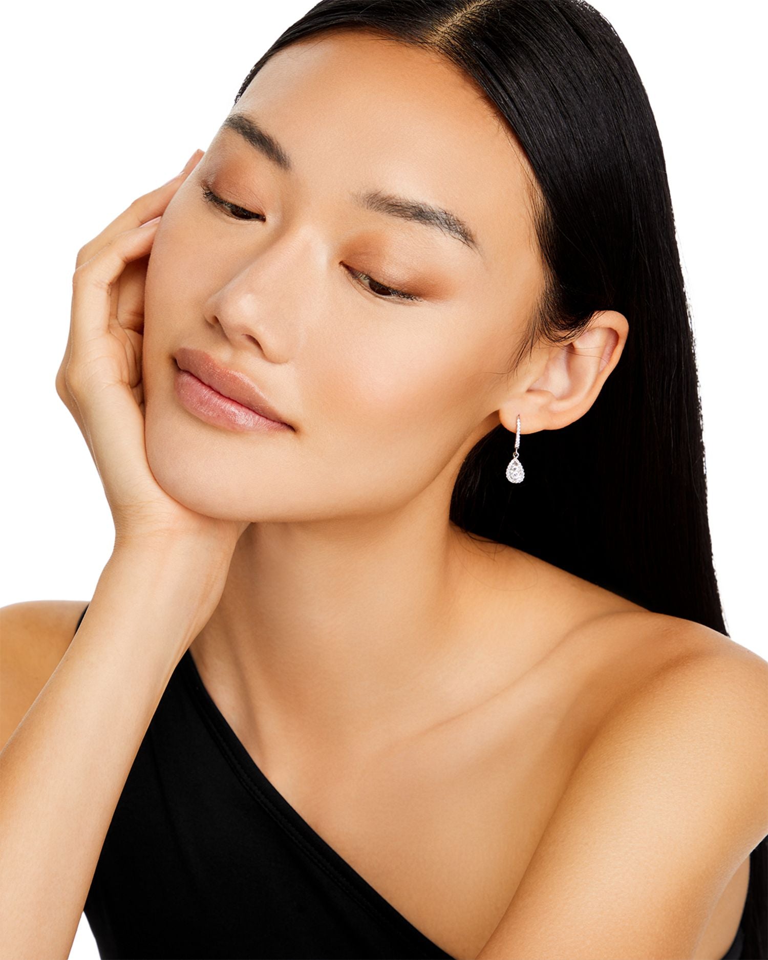 Diamond Drop Earrings in 14K White Gold, .50 ct. t.w. - Exclusive