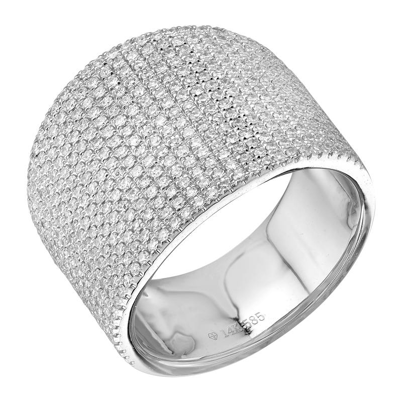Gold Diamond Cigar Ring
