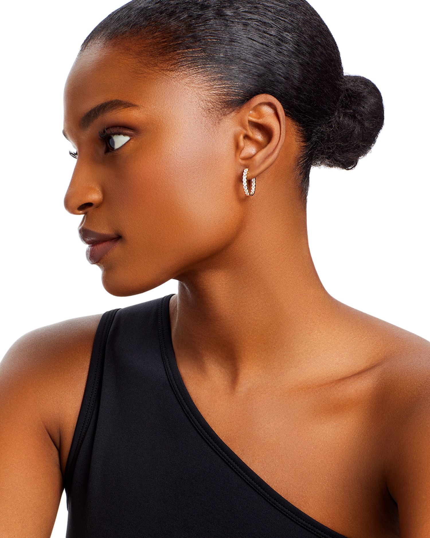 Diamond Oval Inside Out Hoop Earrings in 14K Yellow Gold, 1.50 ct. t.w. - Exclusive