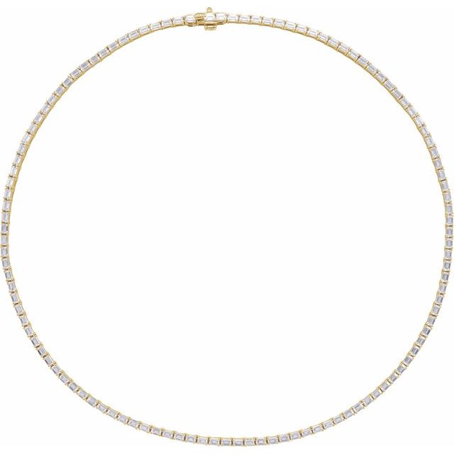 3.4Ct Lab-grown Diamond Necklace in 14K Yellow Gold