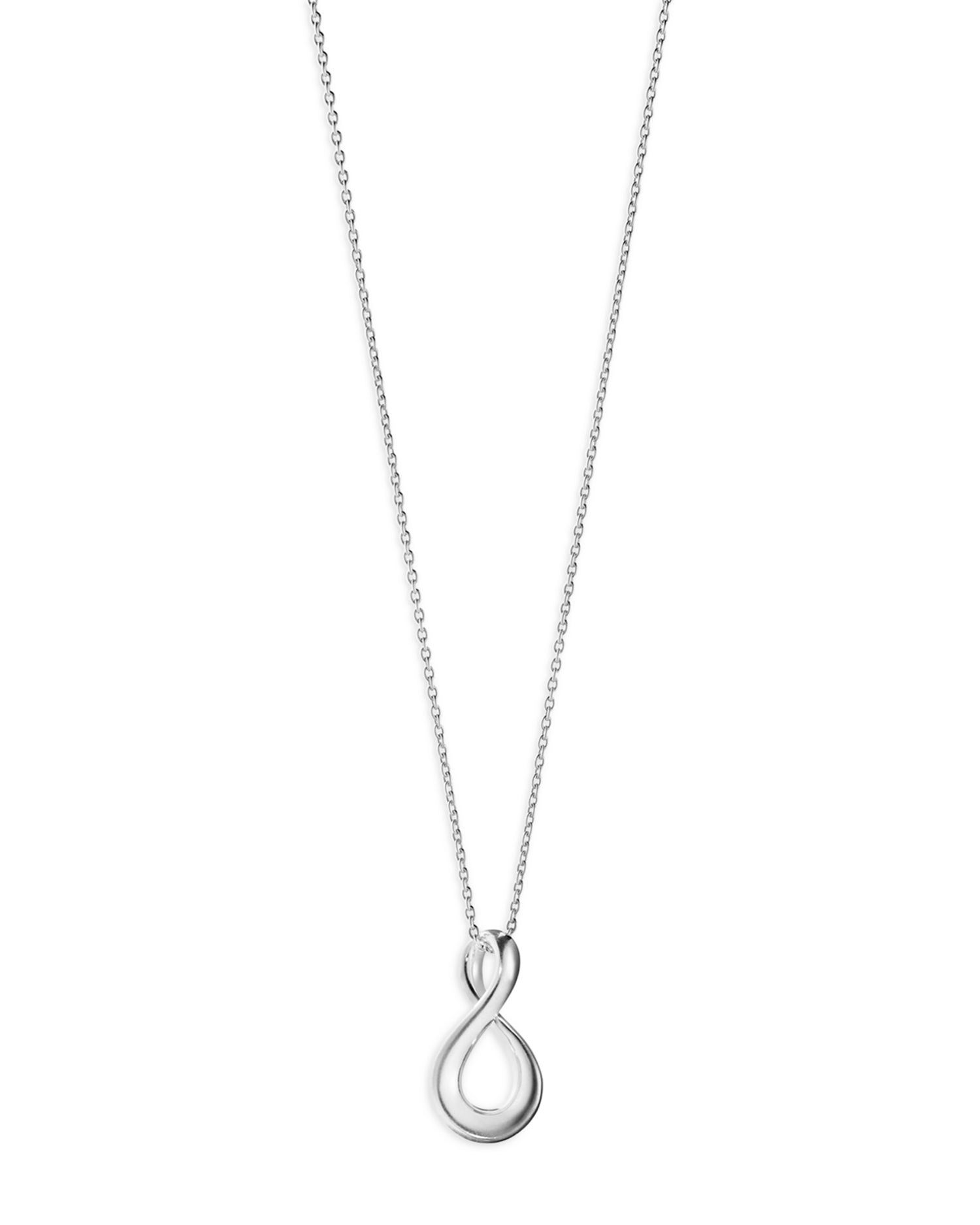 Sterling Silver Infinity Pendant Necklace, 17.72'