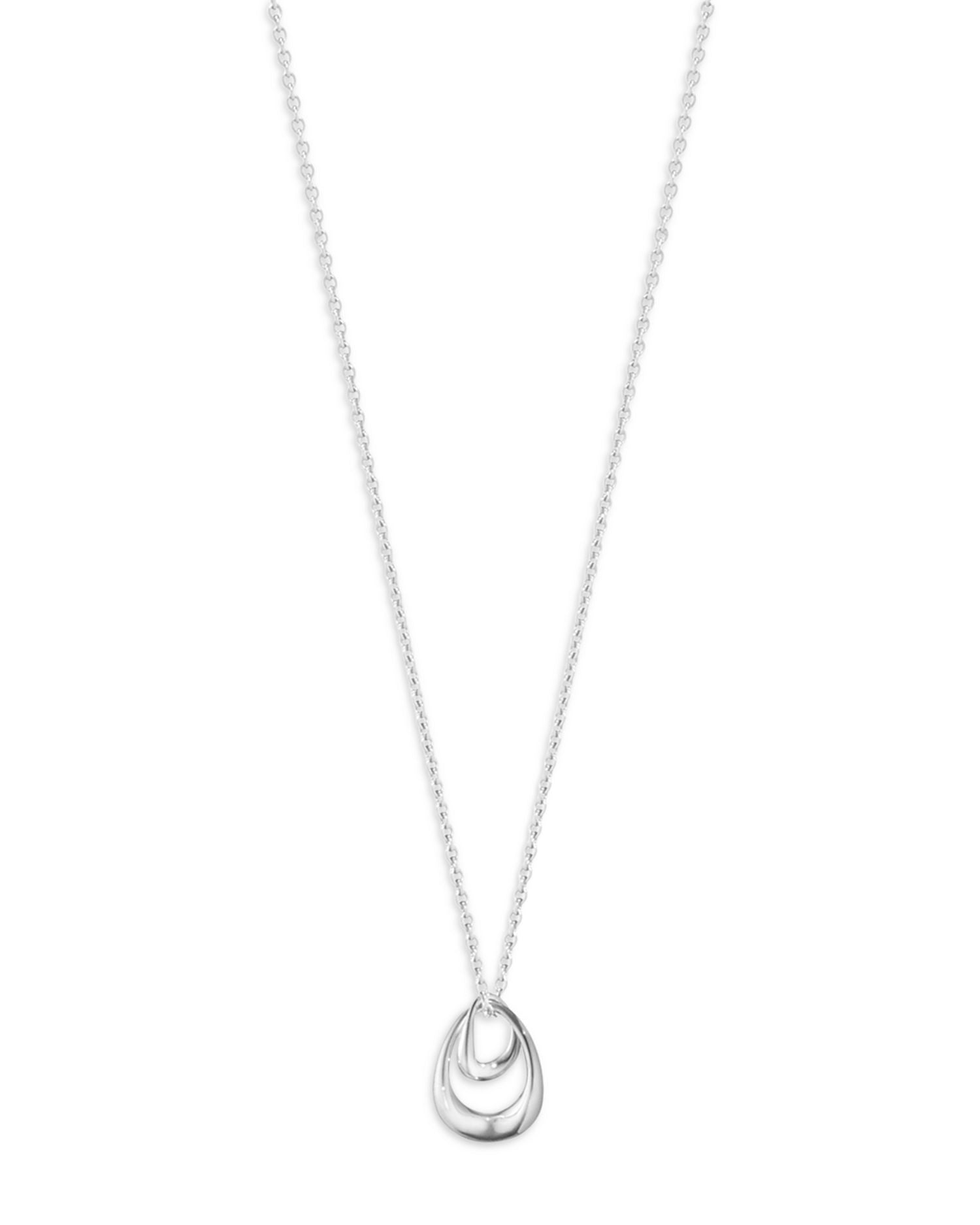 Sterling Silver Offspring Looped Pendant Necklace, 17.72'