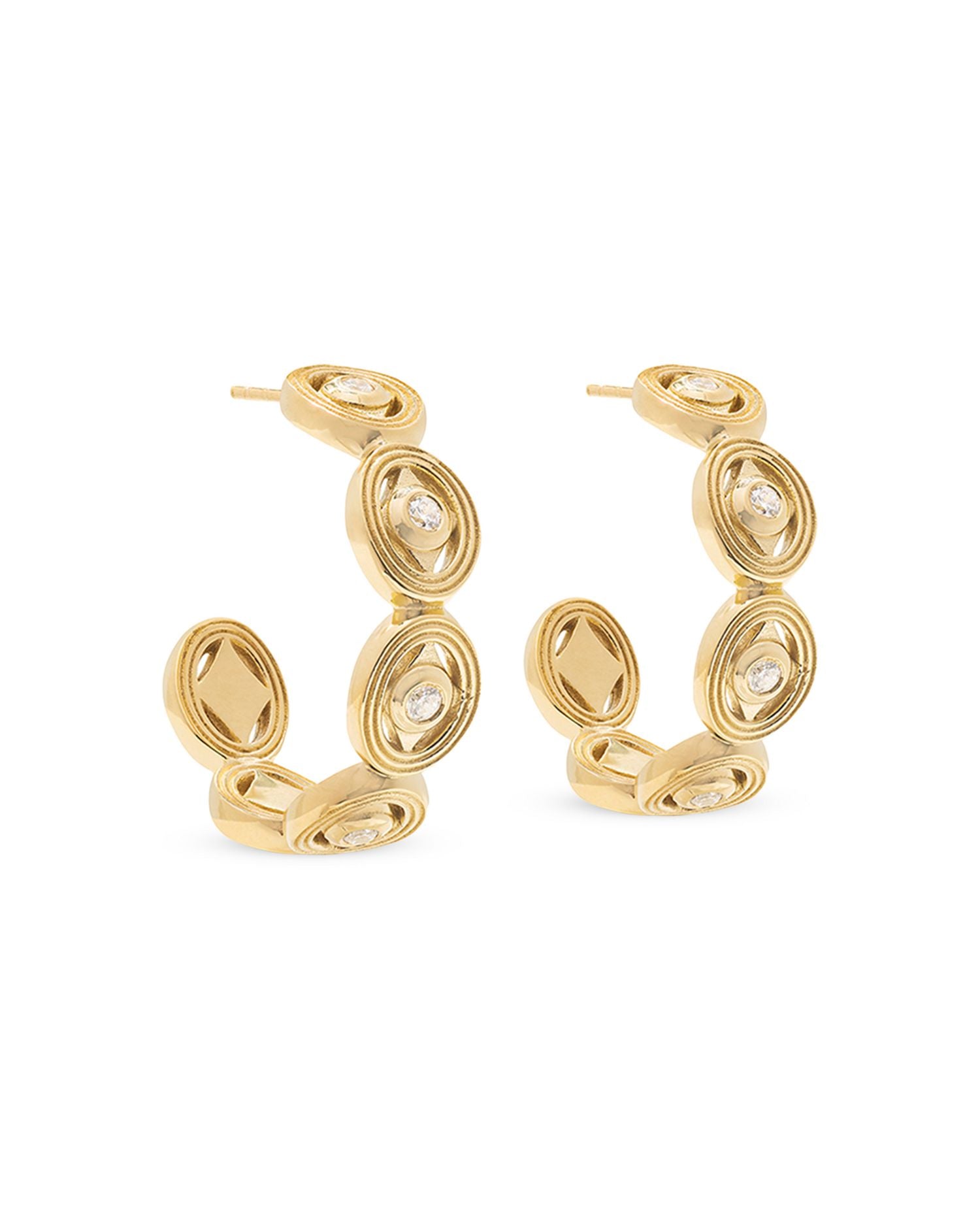 La Jardiniére Monique Hoop Earrings