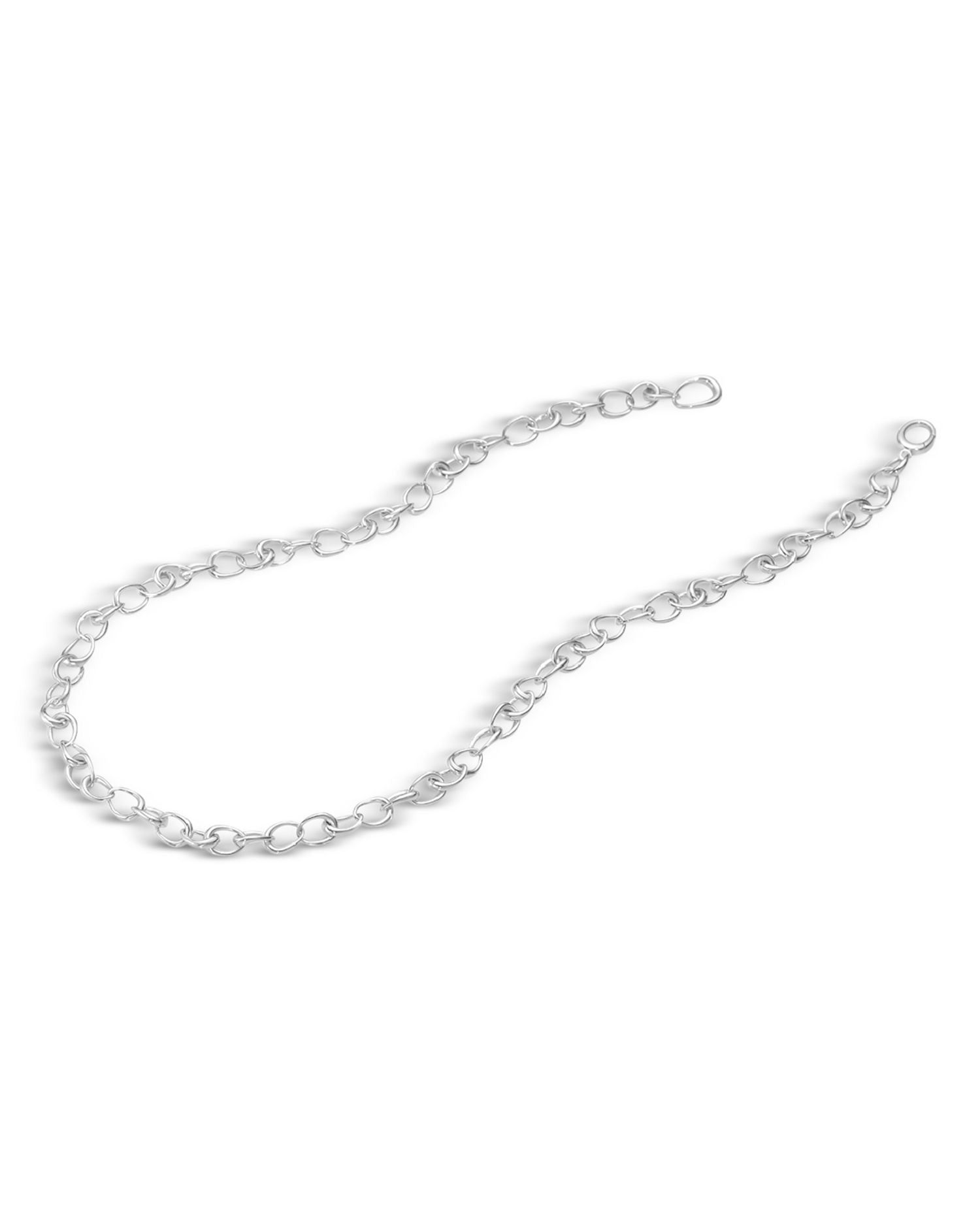 Sterling Silver Offspring Small Link Necklace, 17.72'