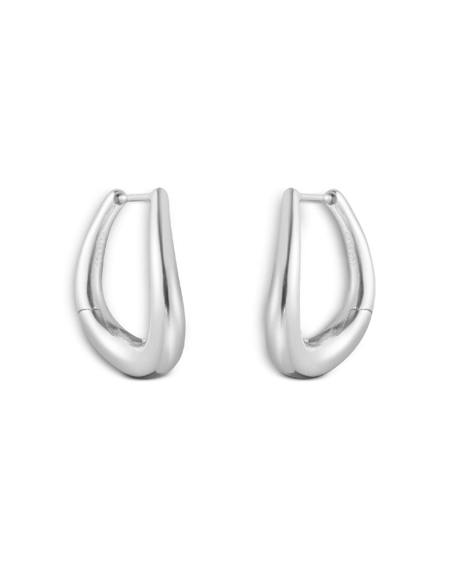 Sterling Silver Offspring Medium Hoop Earrings