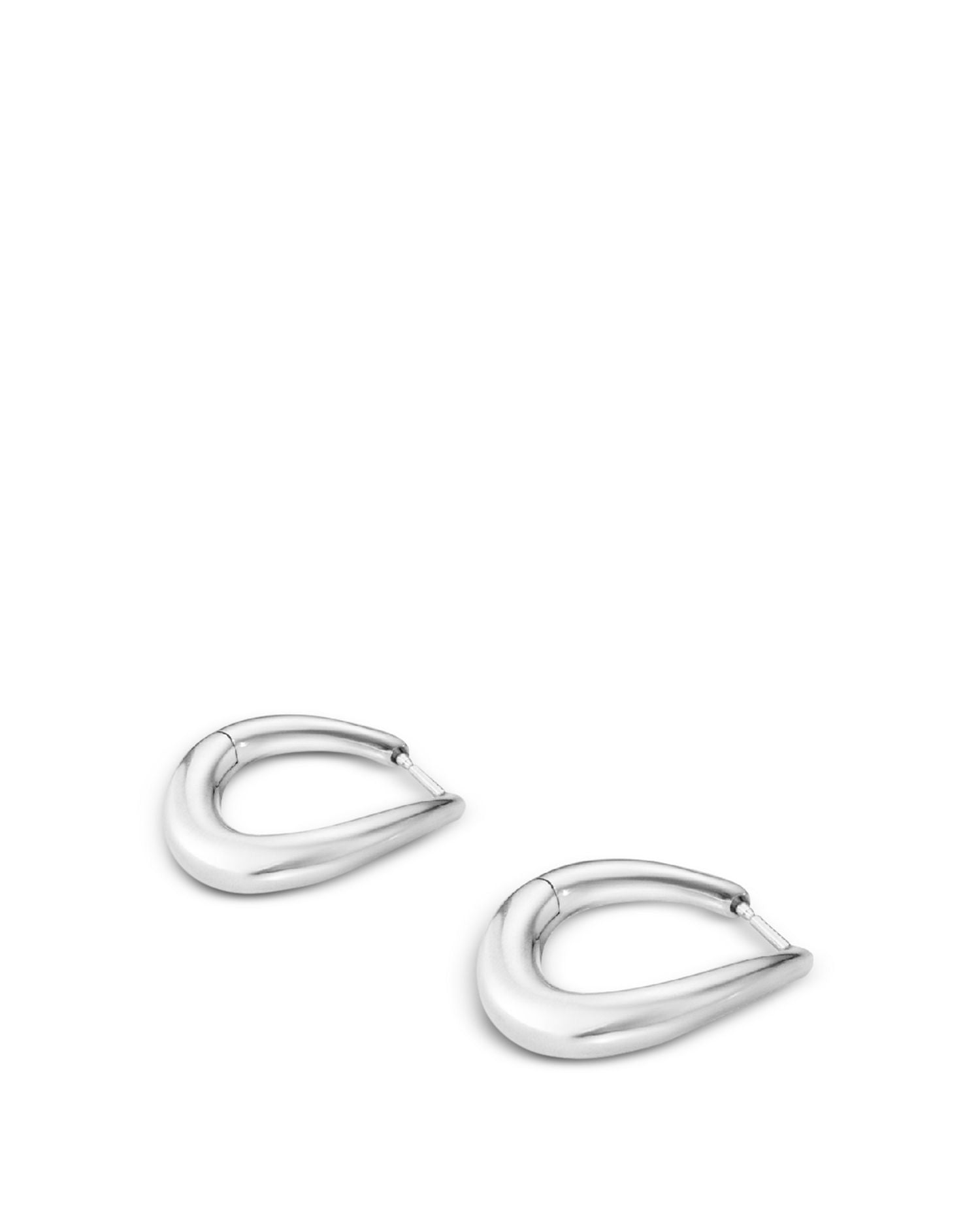 Sterling Silver Offspring Medium Hoop Earrings
