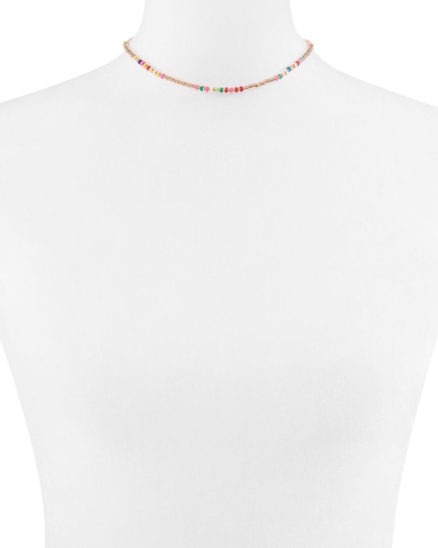 Multicolor Beaded Necklace, 12-14" - Exclusive