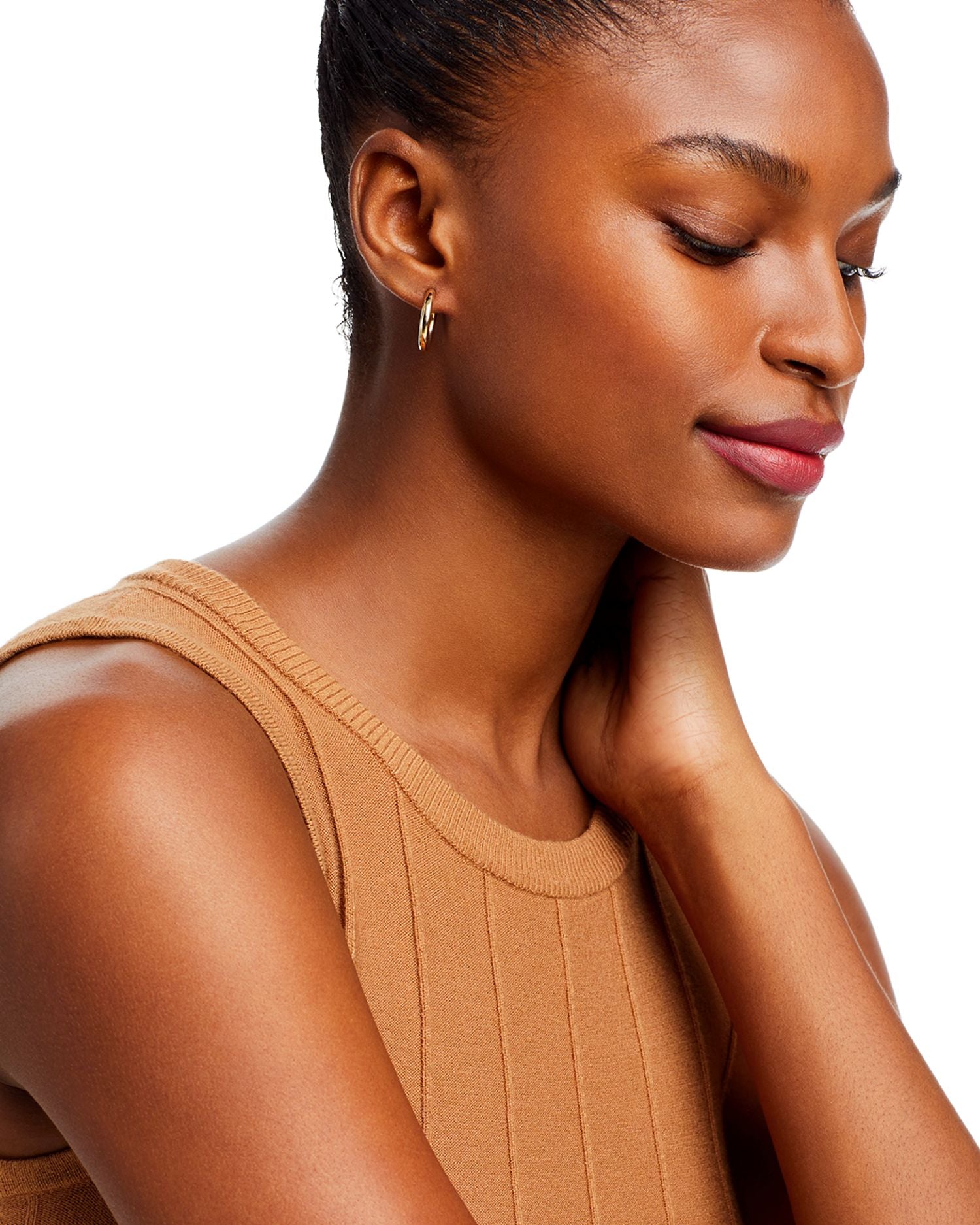 14K Yellow Gold Kendall Hoop Earrings