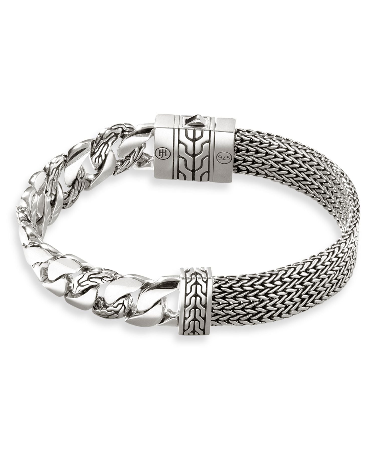 Silver Classic Chain Flat Chain Bracelet