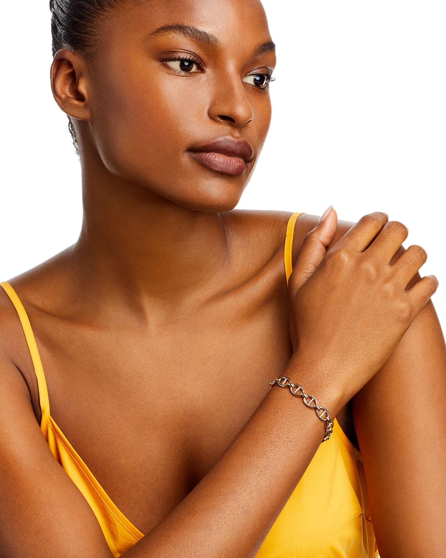 14K Yellow Gold Mariner Link Bracelet