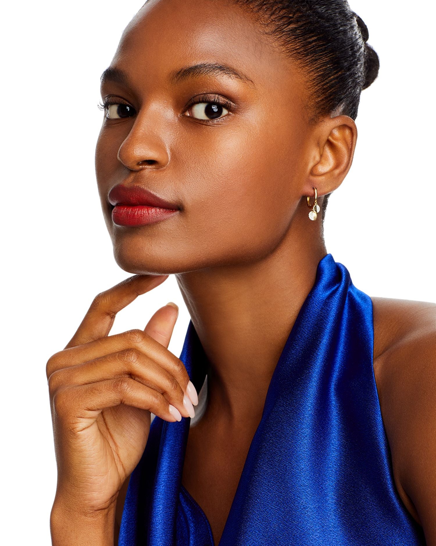 Diamond Dangle Disc Drop Earrings in 14K Yellow Gold, 0.10 ct. t.w. - Exclusive