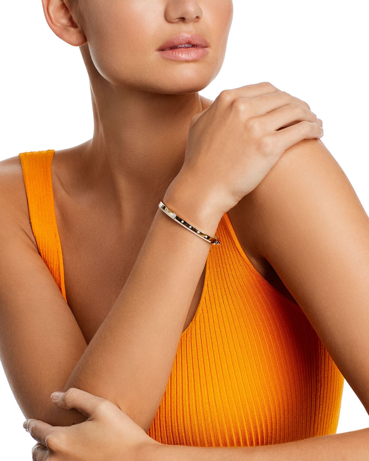 Diamond Bangle Bracelet in 14K Yellow Gold, 0.65 ct. t.w. - Exclusive