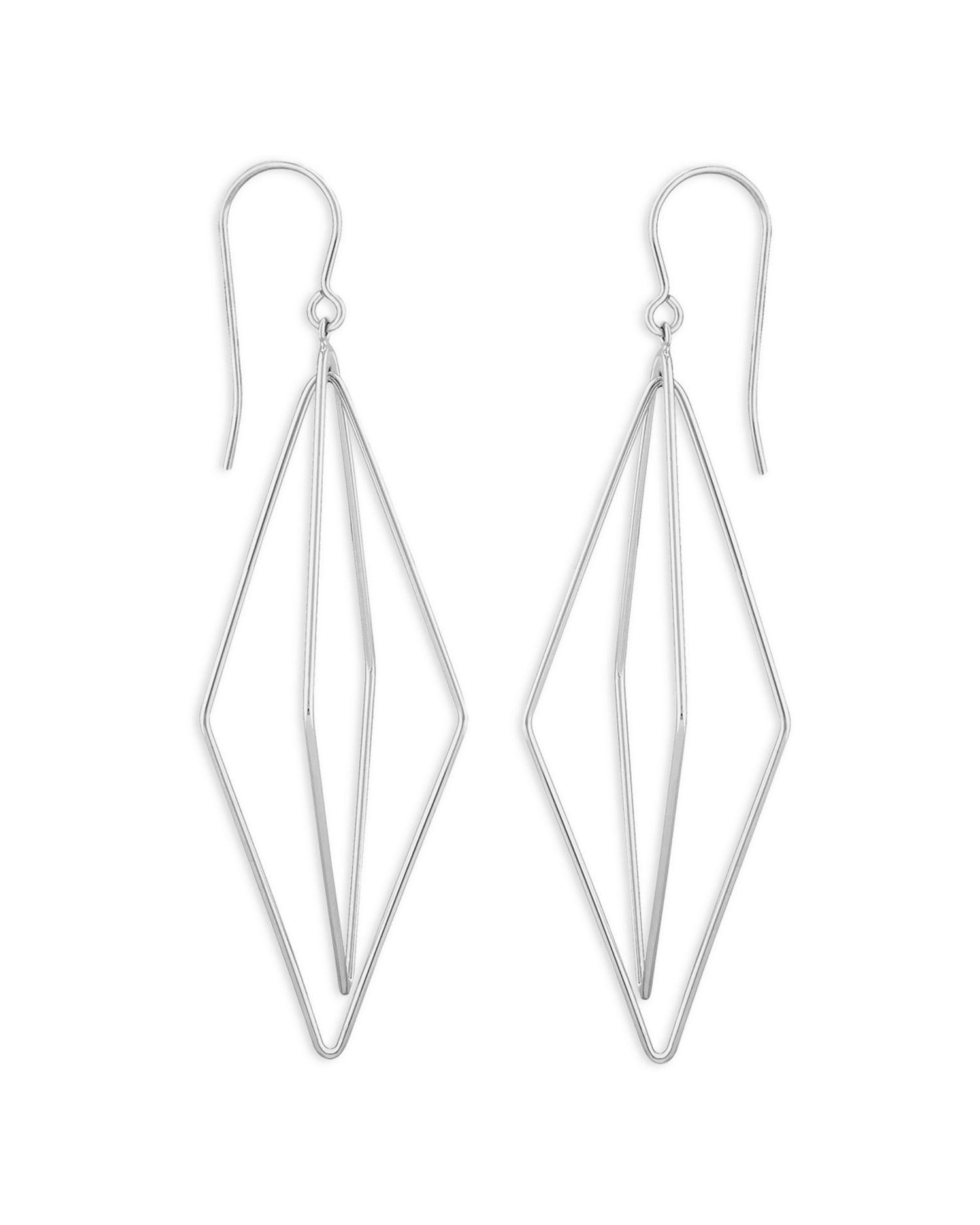 Swinging Lantern Drop Earrings in Sterling Silver - Exclusive